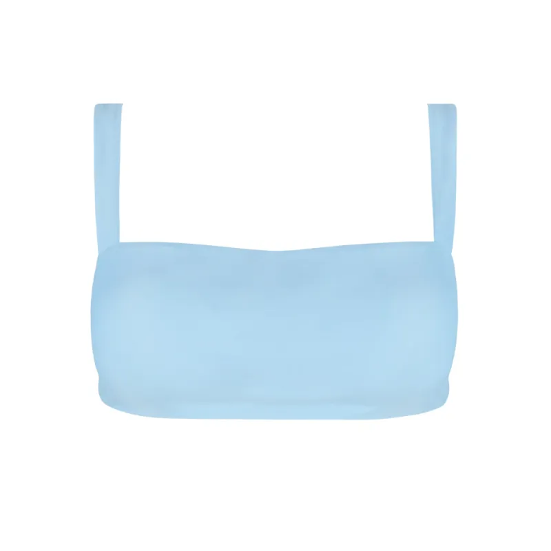 women's peri blue bandeau bikini top sold by minnow