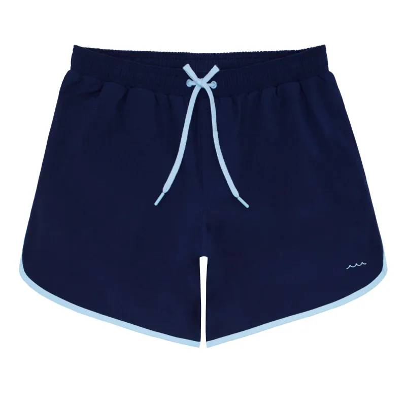 men's navy boardie sold by minnow