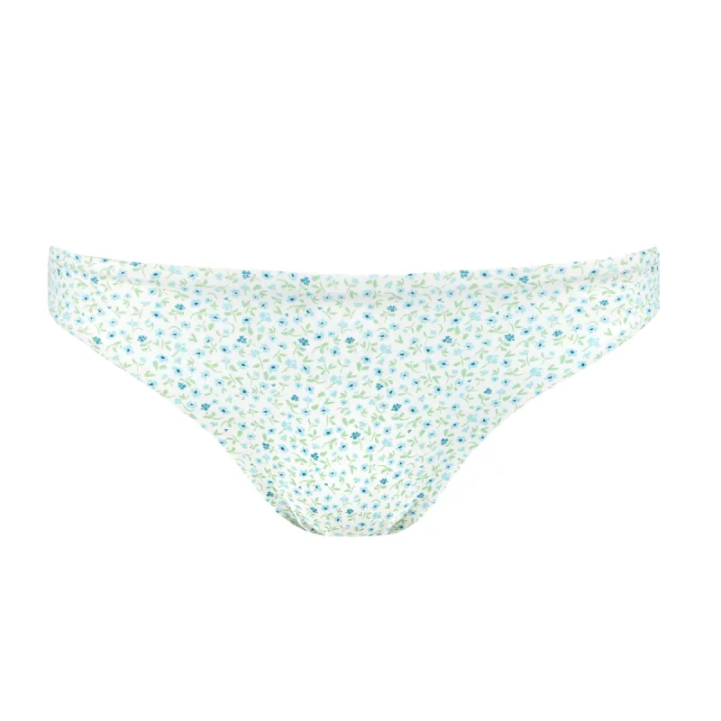 women's hibiscus ditsy low waist bikini bottom sold by minnow
