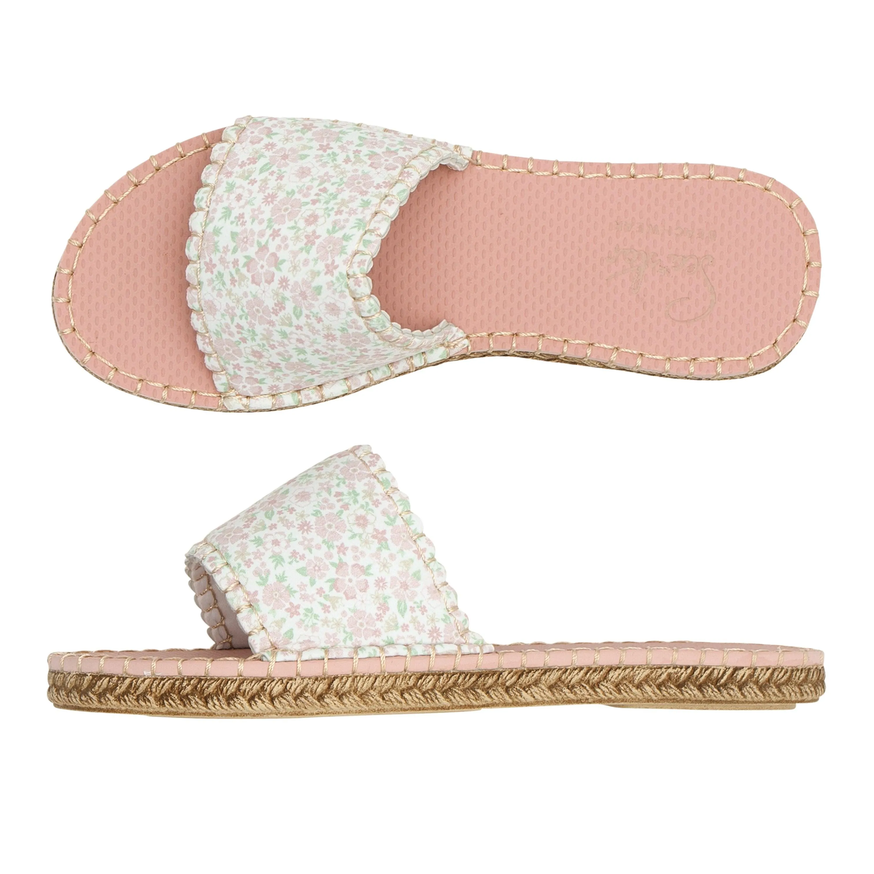 minnow x sea star women's antique floral cabana slide sold by minnow product image thumbnail 4
