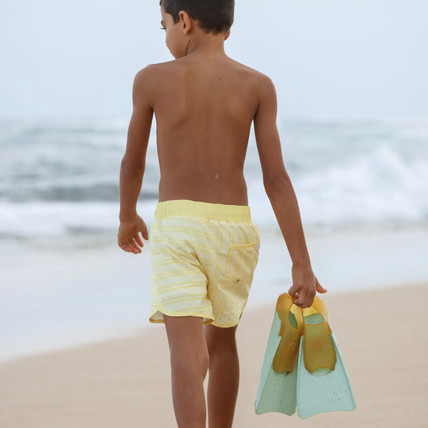 boys pineapple stripe boardie sold by minnow product image thumbnail 4
