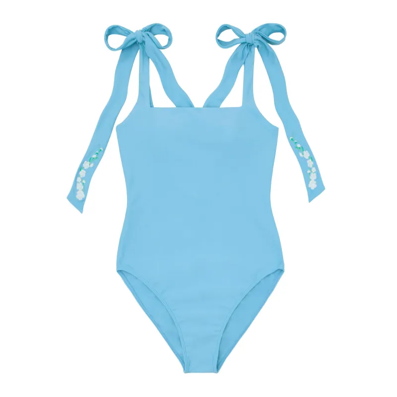 minnow x fanm mon women's lagoon tie knot one piece sold by minnow