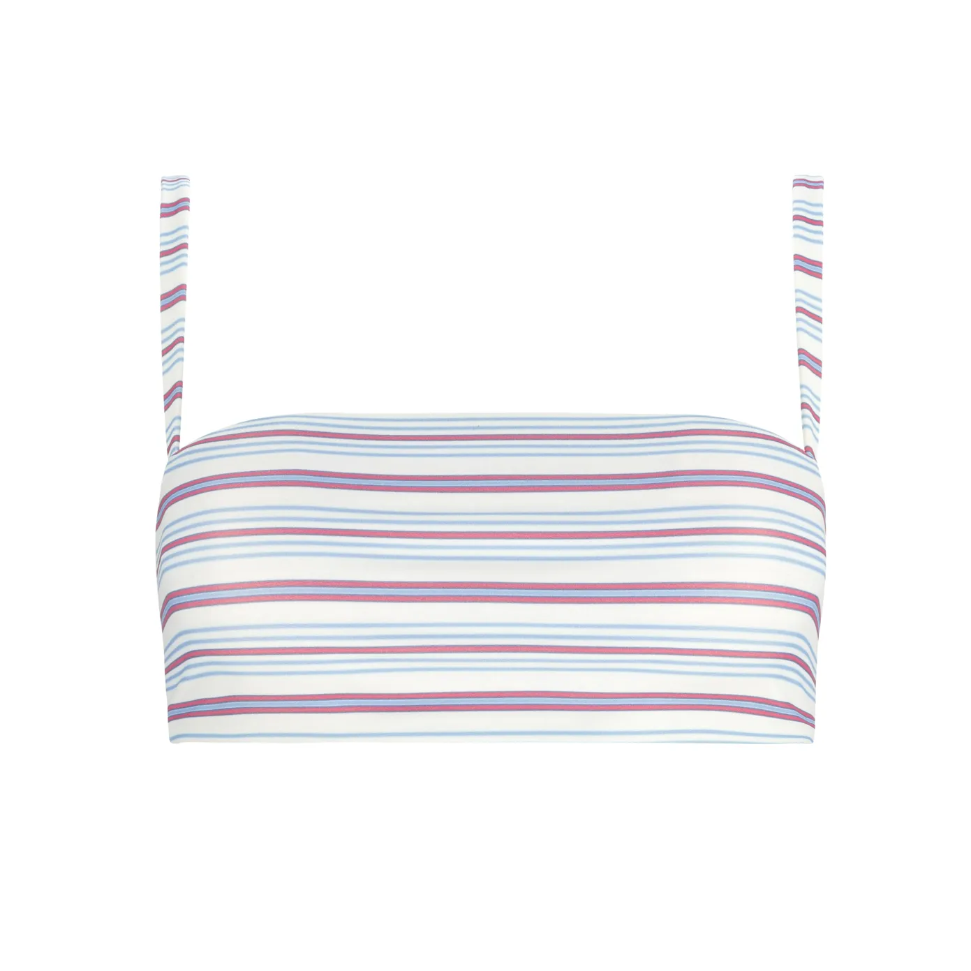 women's vintage stripe bandeau bikini top sold by minnow
