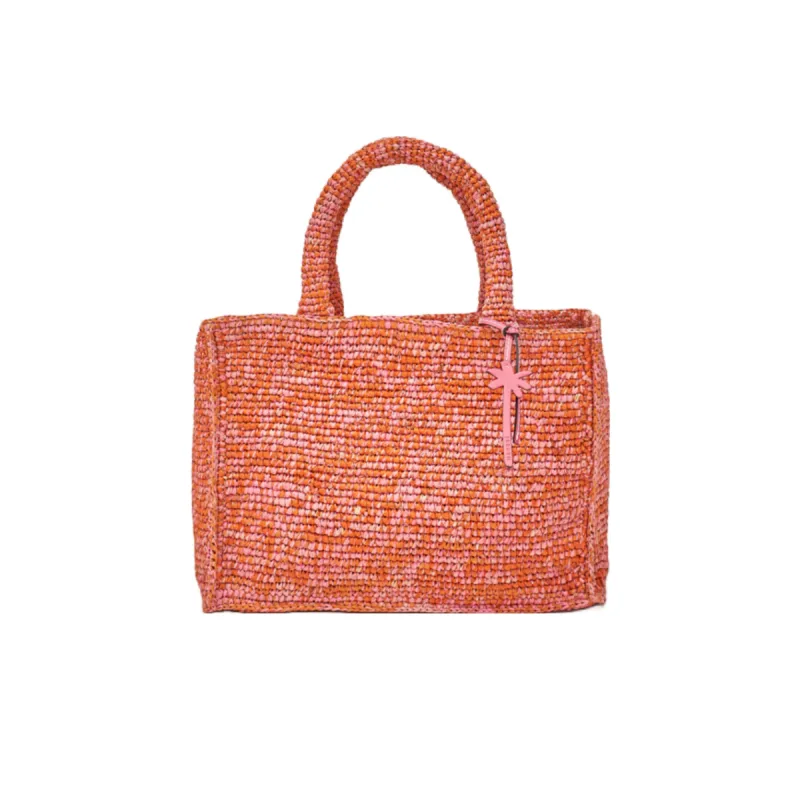 manebi small pink melange sunset bag sold by minnow