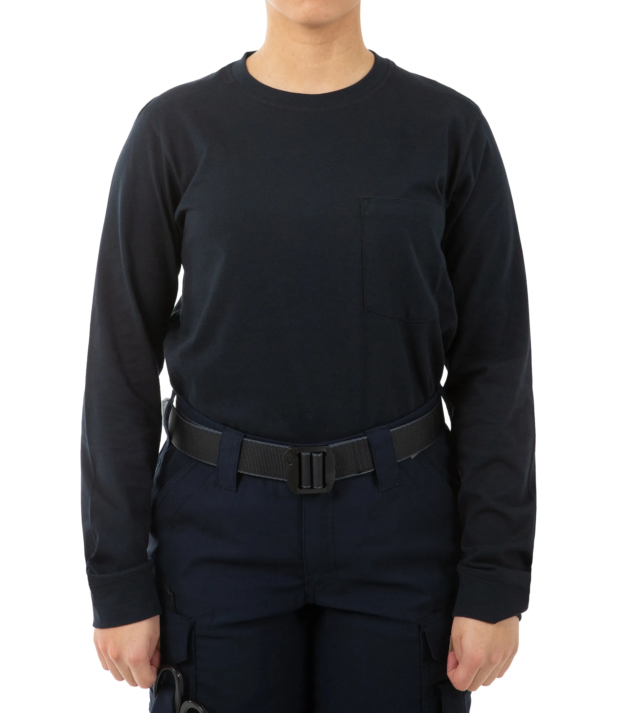 Women's Tactix Cotton Long Sleeve T-Shirt with Chest Pocket sold by First Tactical