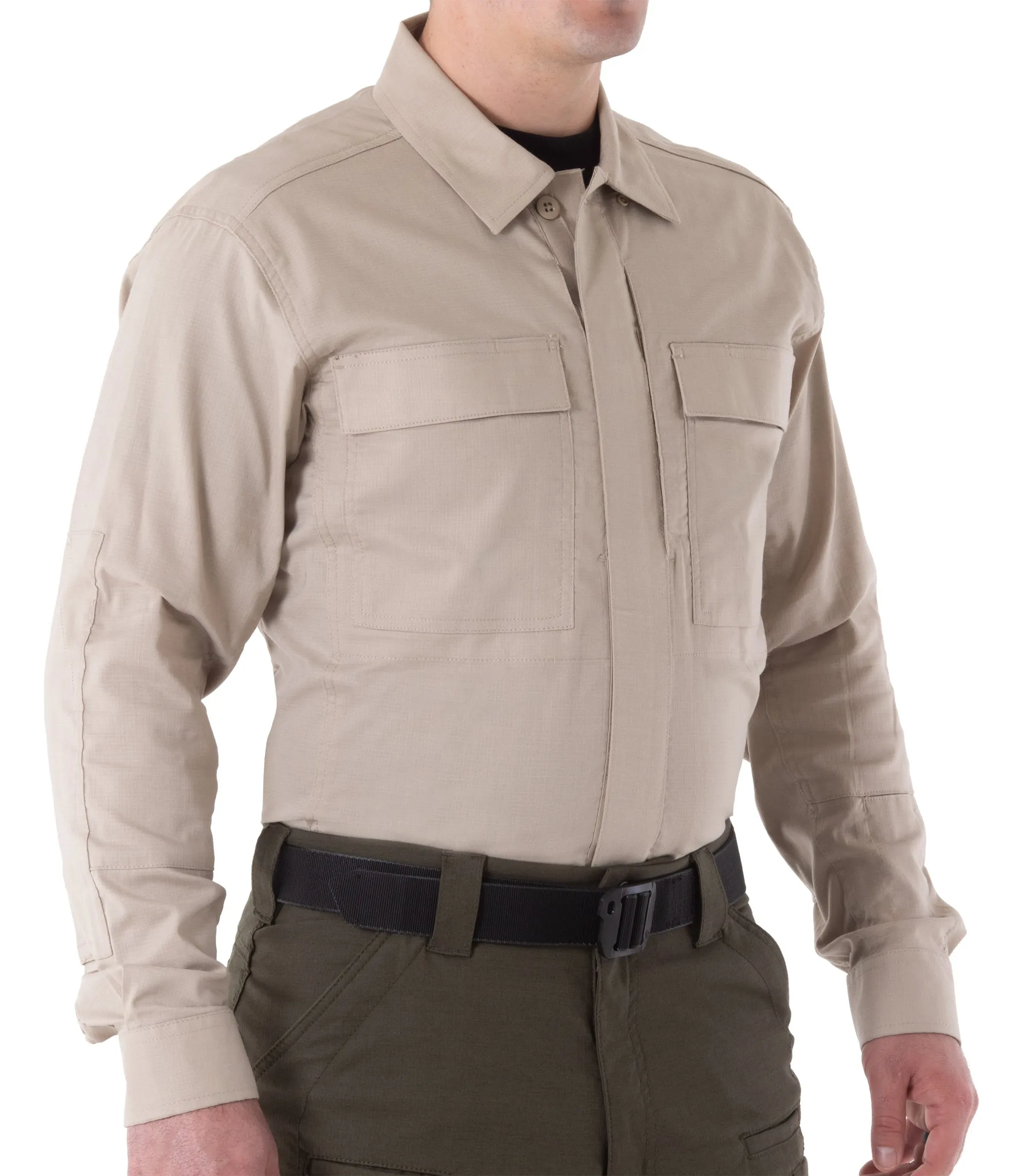 Men's V2 BDU Long Sleeve Shirt - Khaki sold by First Tactical product image thumbnail 3