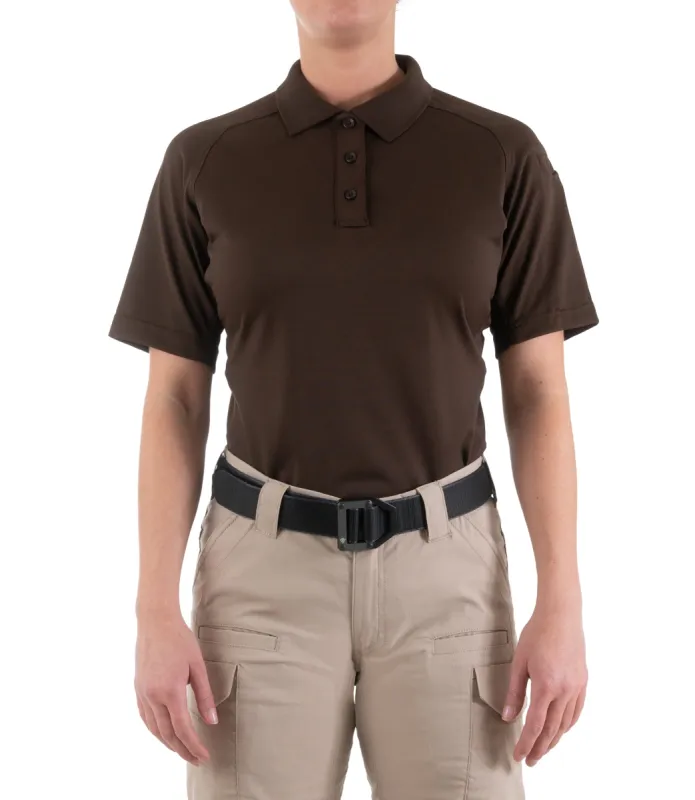 Women's Performance Short Sleeve Polo - Kodiak Brown sold by First Tactical