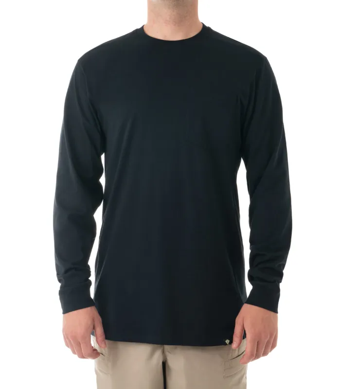 Men's Tactix Cotton Long Sleeve T-Shirt with Chest Pocket sold by First Tactical