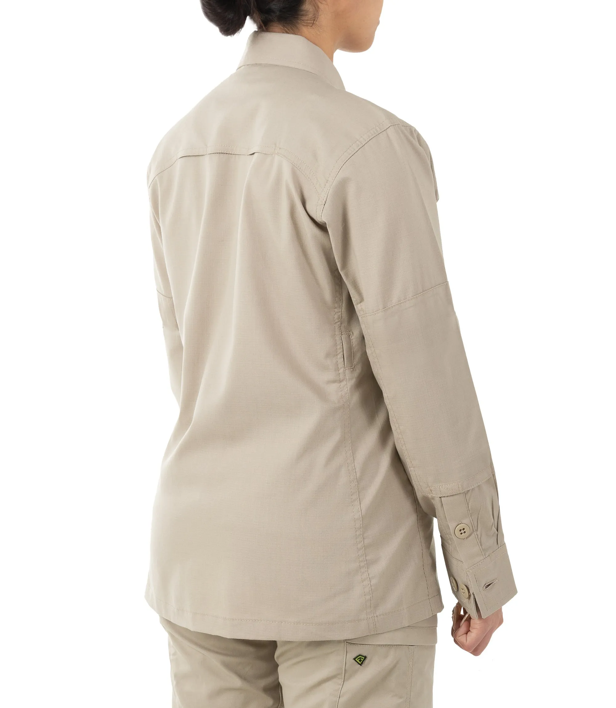 Women's V2 BDU Long Sleeve Shirt - Khaki sold by First Tactical product image thumbnail 4