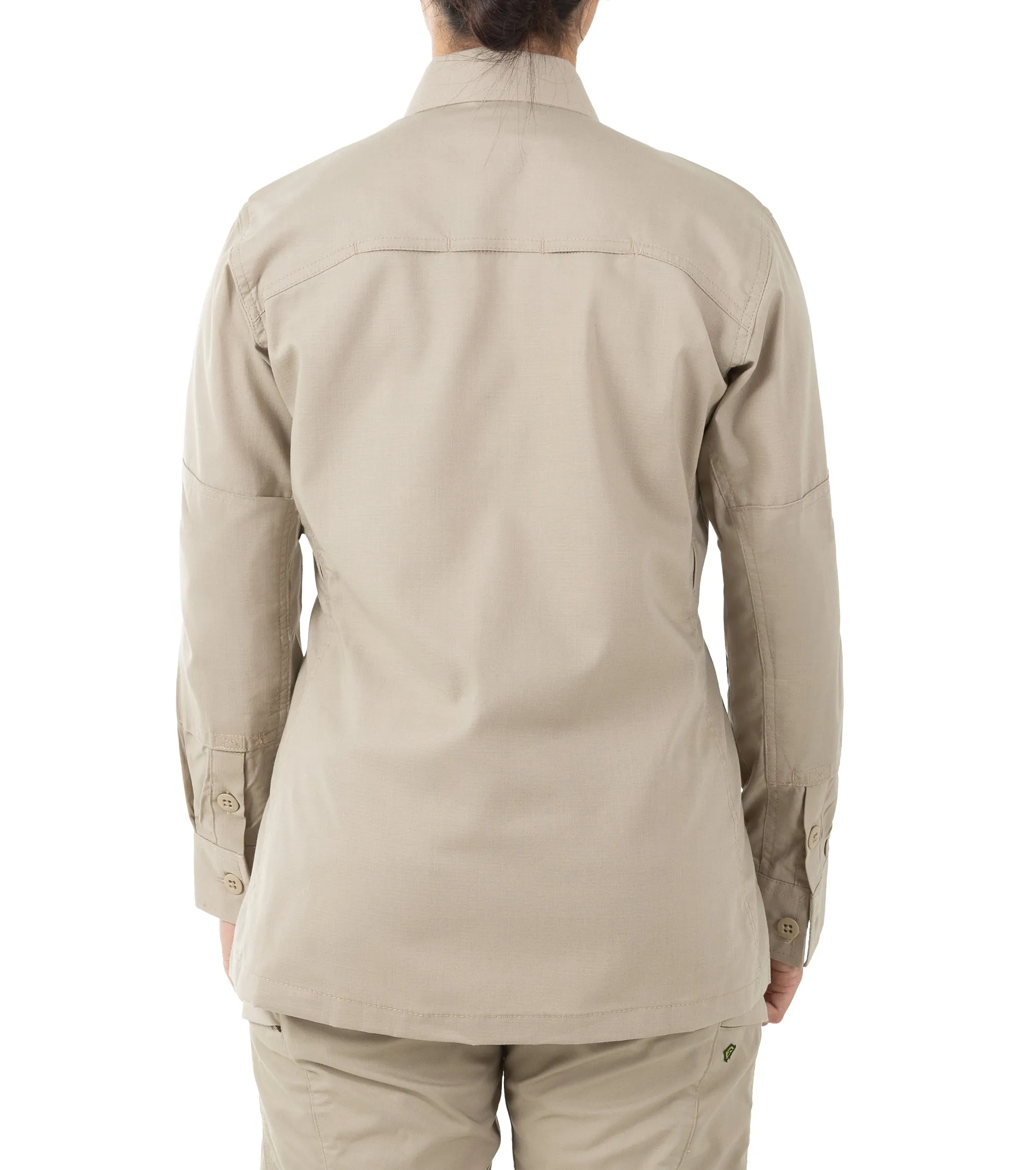 Women's V2 BDU Long Sleeve Shirt - Khaki sold by First Tactical product image thumbnail 3