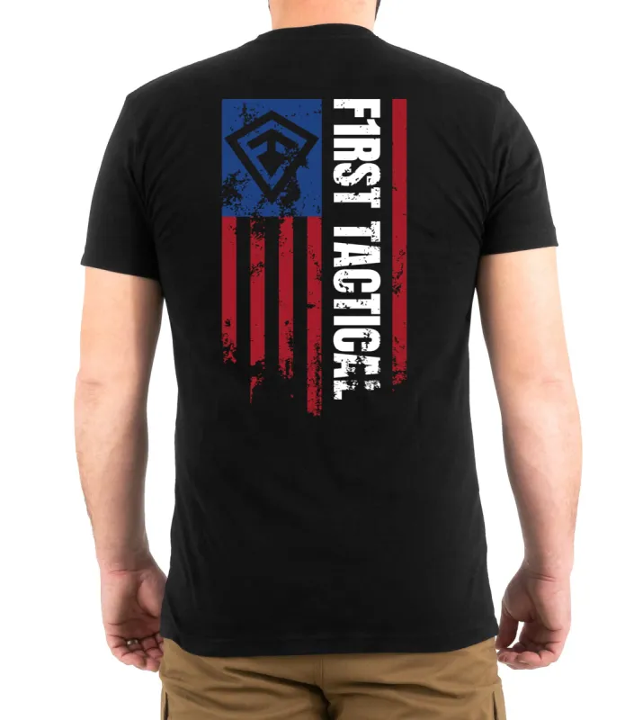 Vertical Flag T-Shirt sold by First Tactical