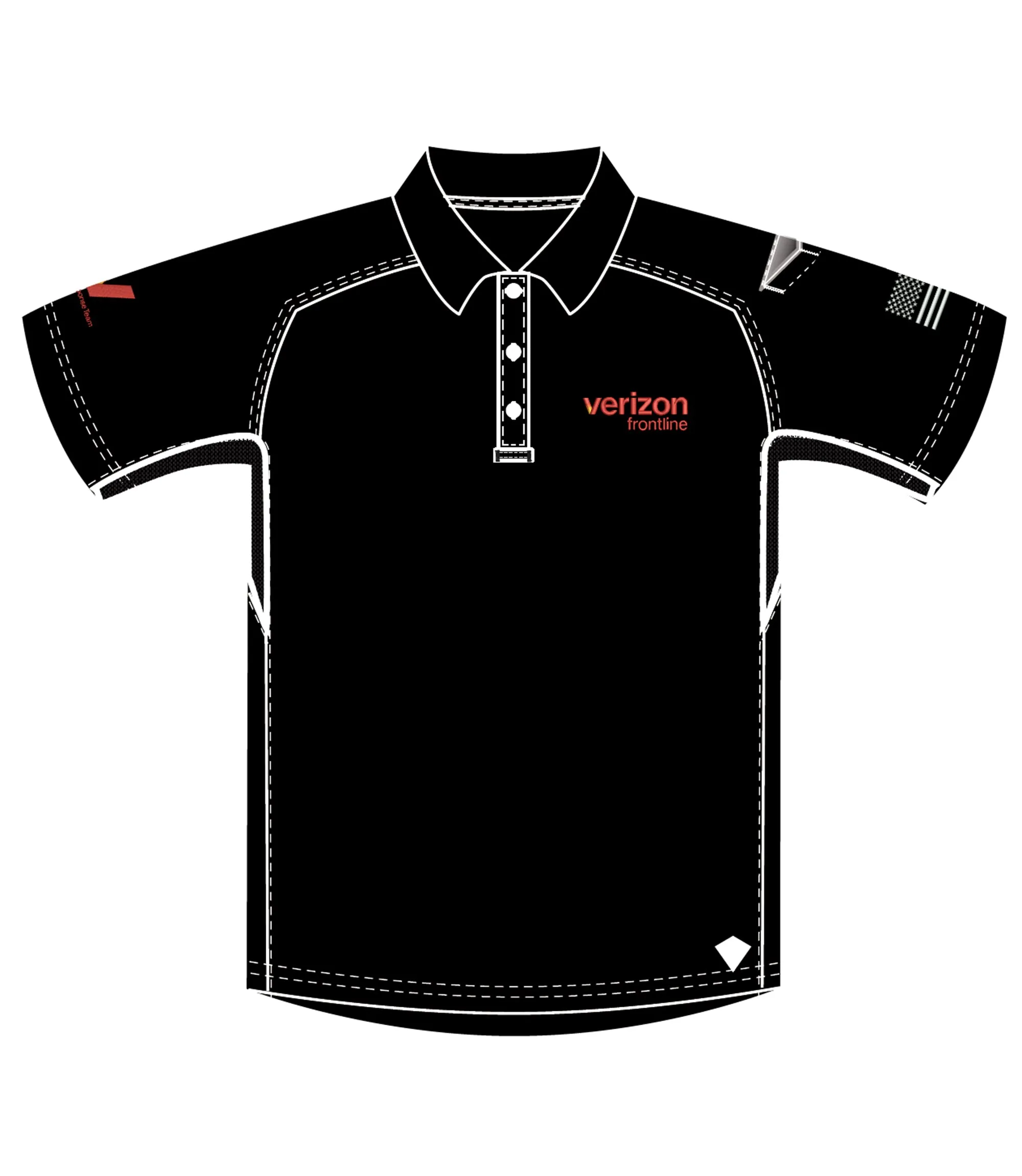 Verizon Crisis Response Men's Performance Short Sleeve Polo sold by First Tactical product image thumbnail 2