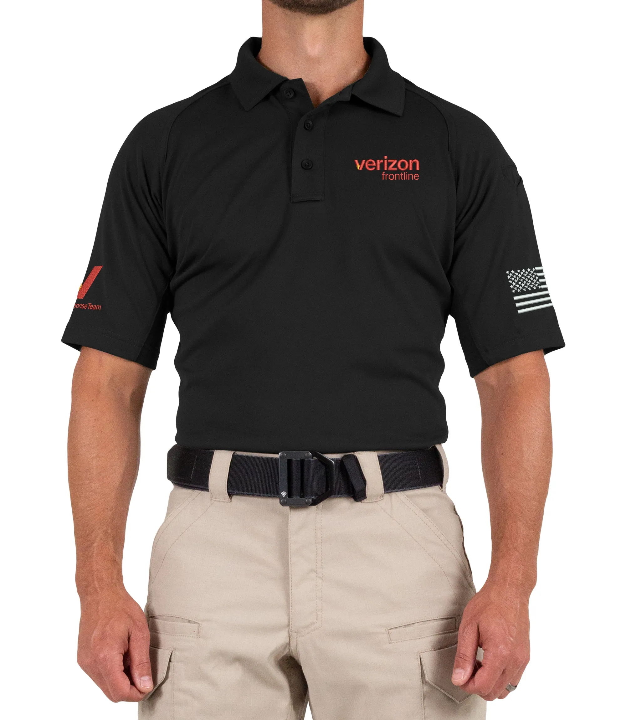 Verizon Crisis Response Men's Performance Short Sleeve Polo sold by First Tactical
