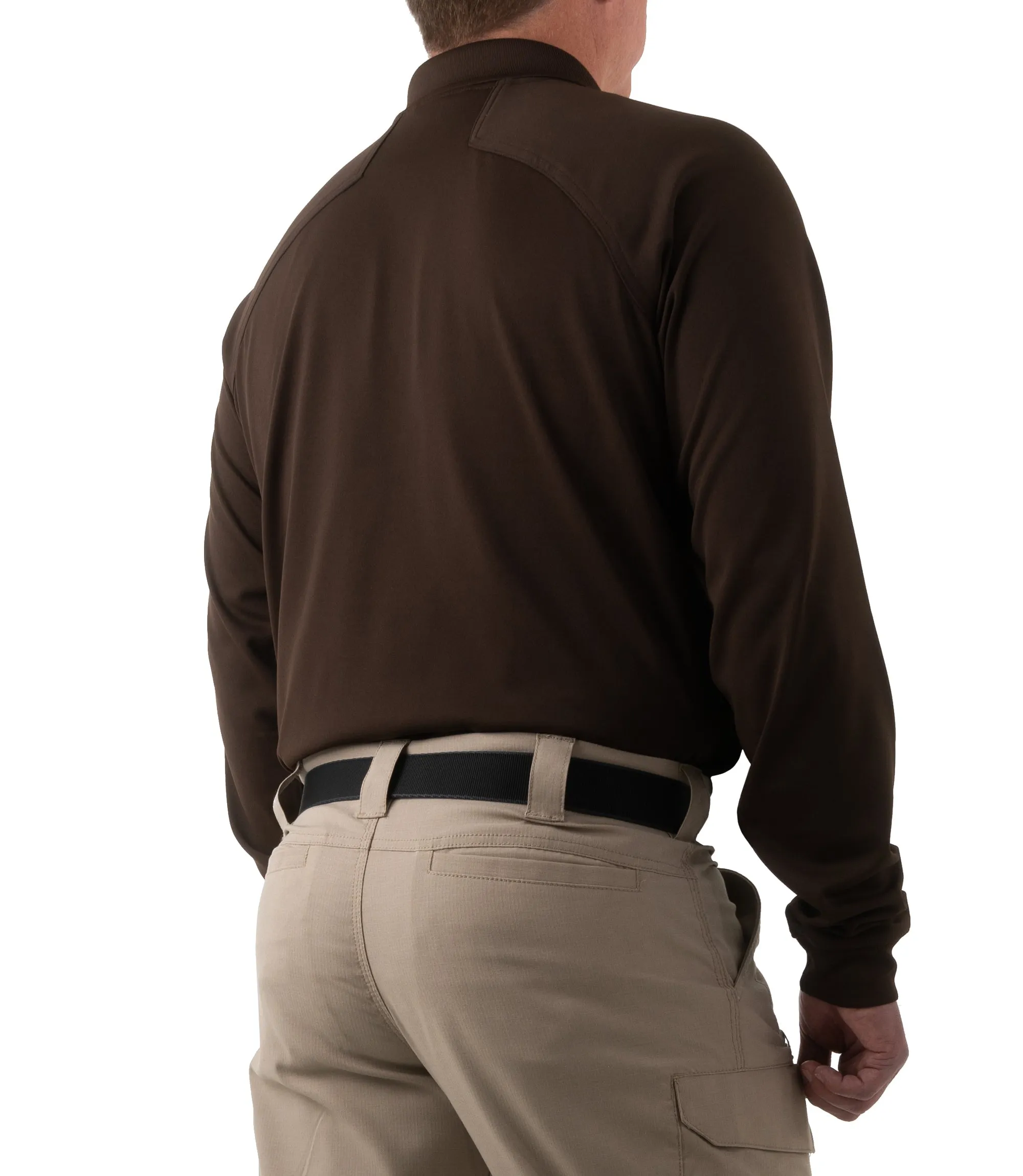Men's Performance Long Sleeve Polo - Kodiak Brown sold by First Tactical product image thumbnail 4