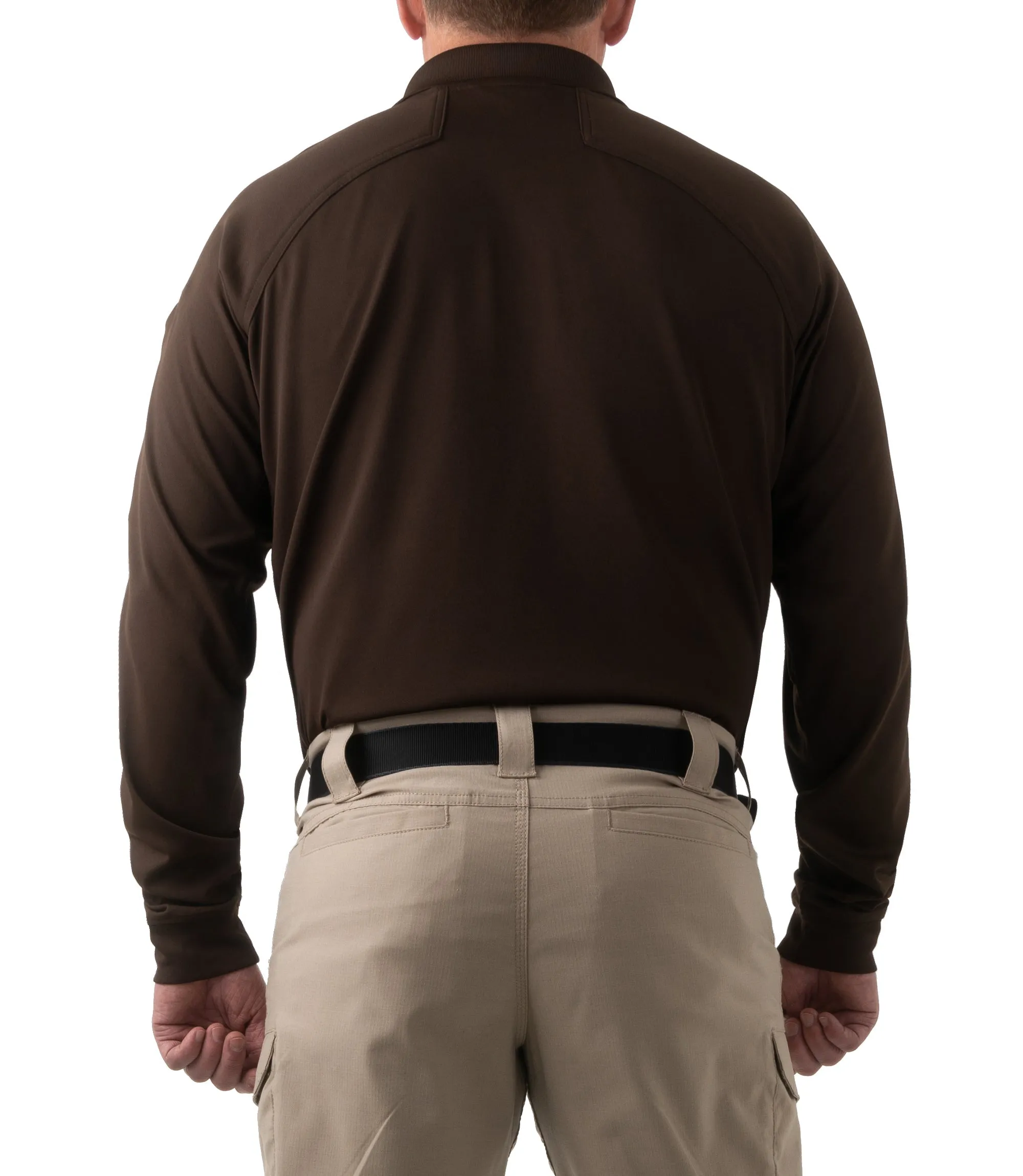 Men's Performance Long Sleeve Polo - Kodiak Brown sold by First Tactical product image thumbnail 3
