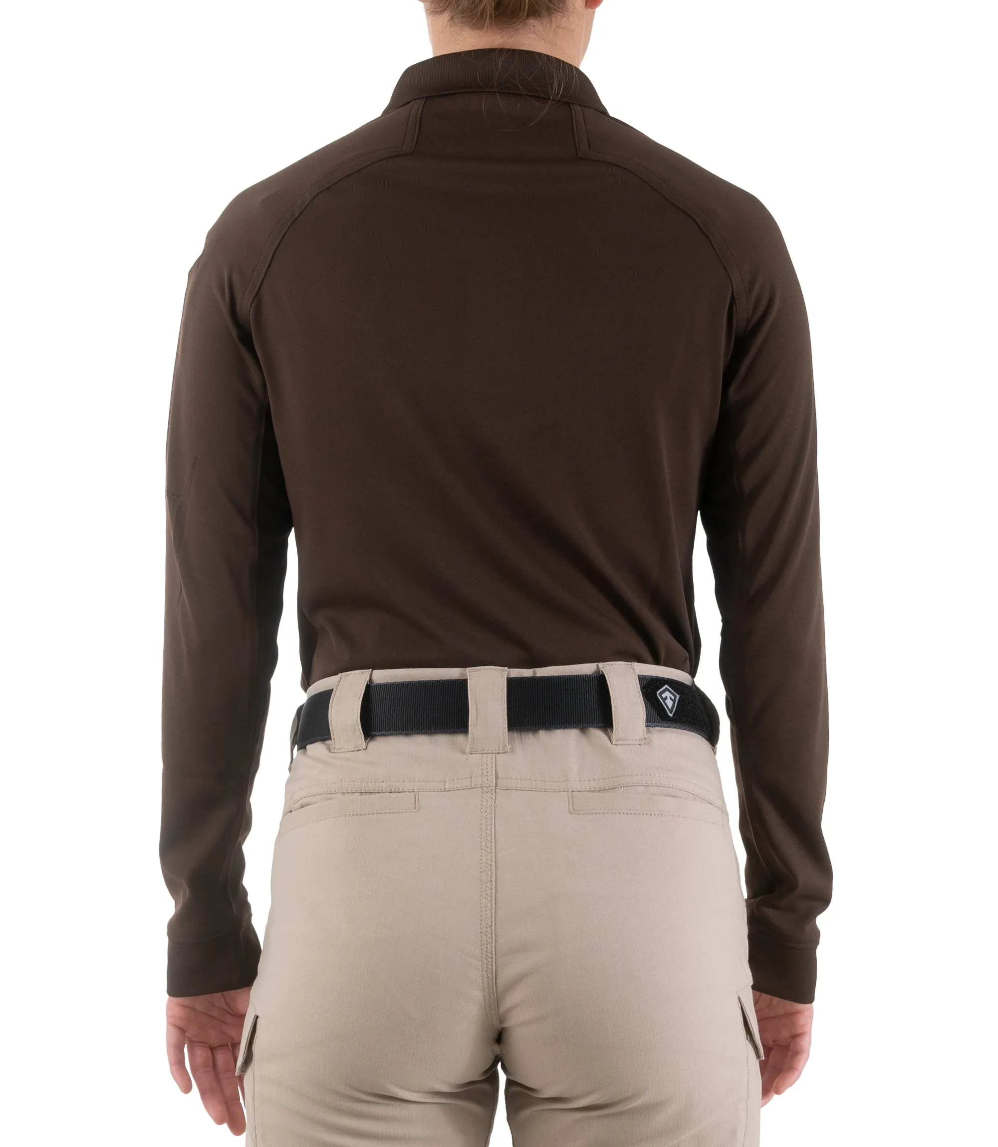 Women's Performance Long Sleeve Polo - Kodiak Brown sold by First Tactical product image thumbnail 3