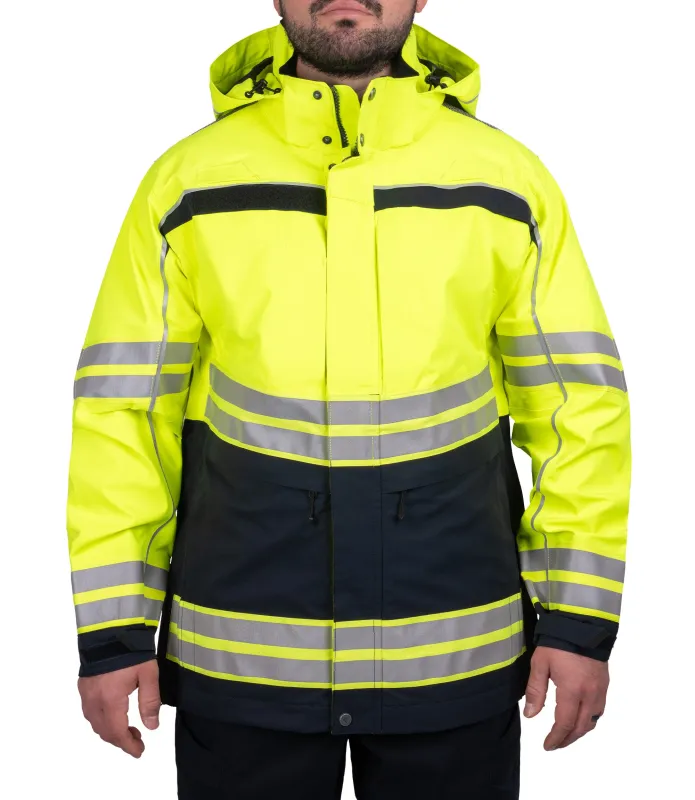 Men's Tactix Hi-Vis Parka Outer Shell made by First Tactical