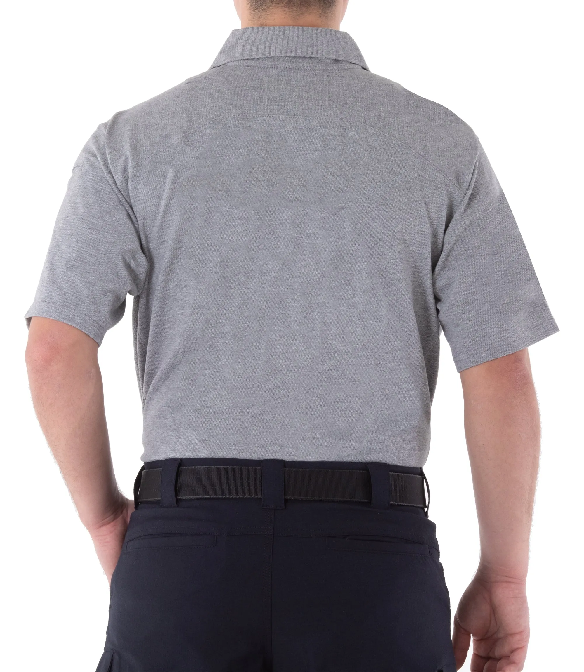 Men's Cotton Short Sleeve Polo - Khaki & Heather Grey sold by First Tactical product image thumbnail 5