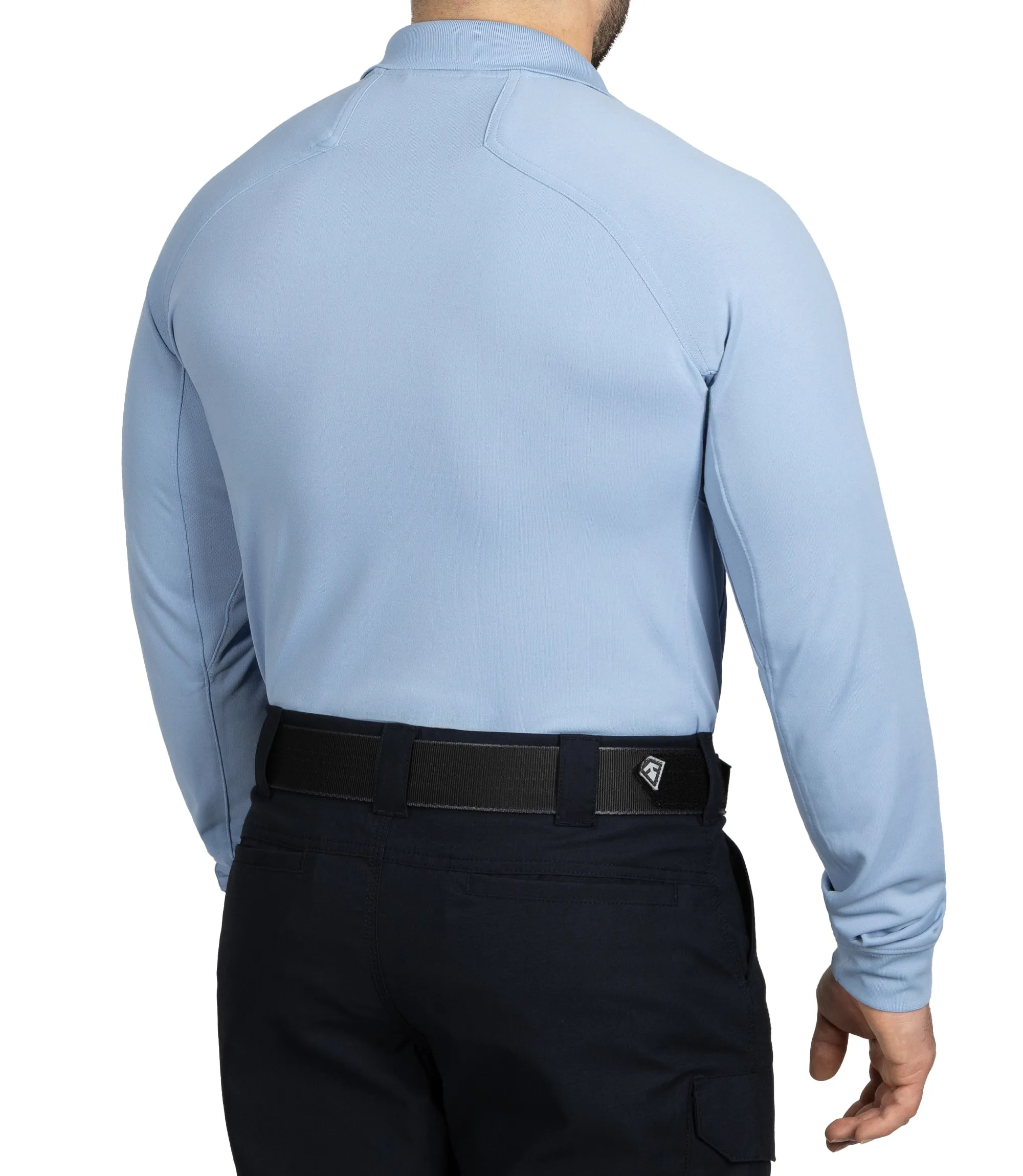 Men's Performance Long Sleeve Polo - Medium Blue sold by First Tactical product image thumbnail 5