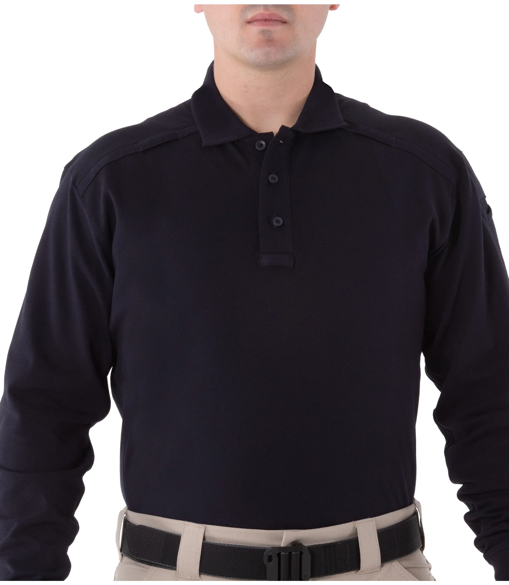 Men's Cotton Long Sleeve Polo sold by First Tactical