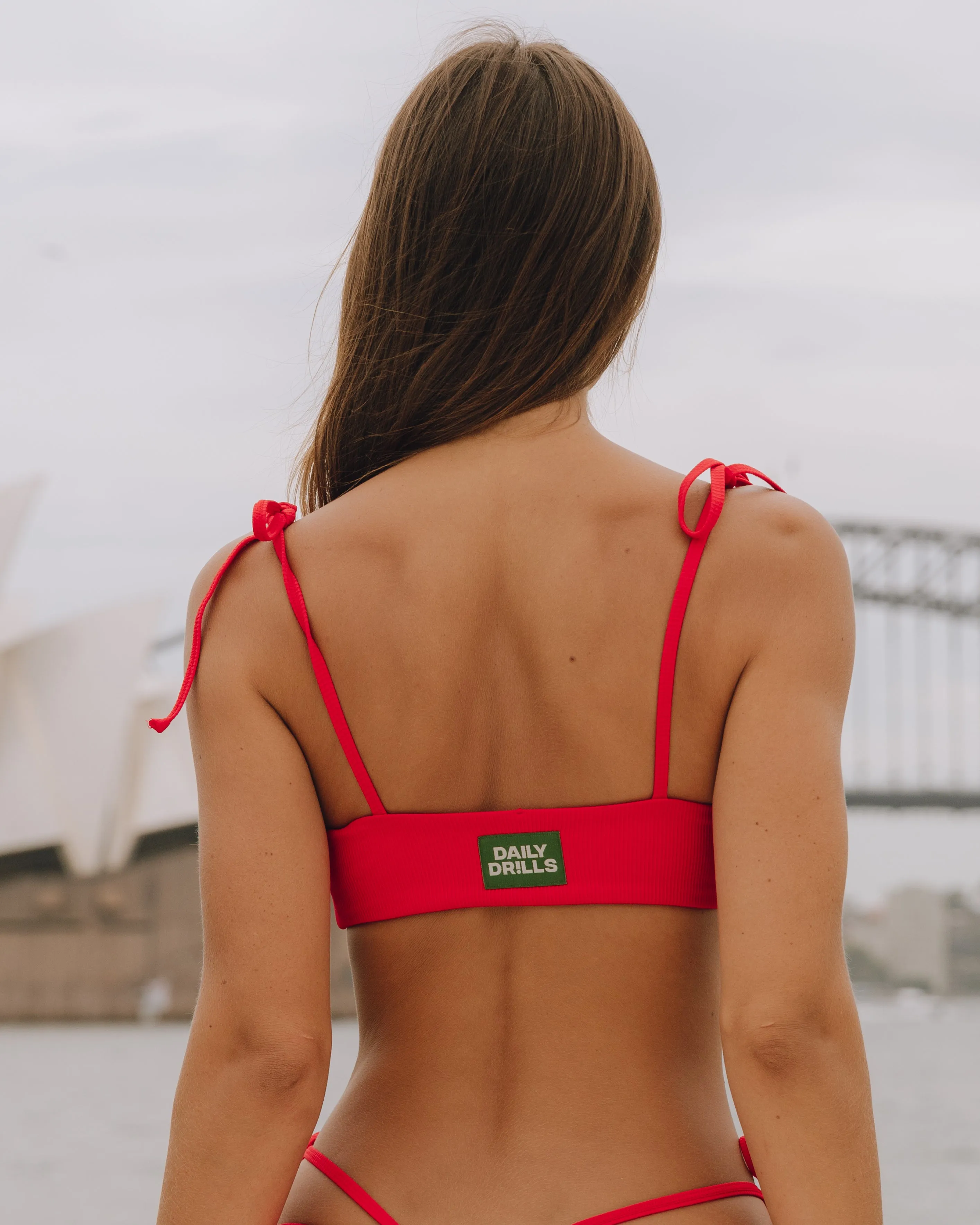 Spritz Top with Ties - Fire sold by Daily Drills product image thumbnail 2