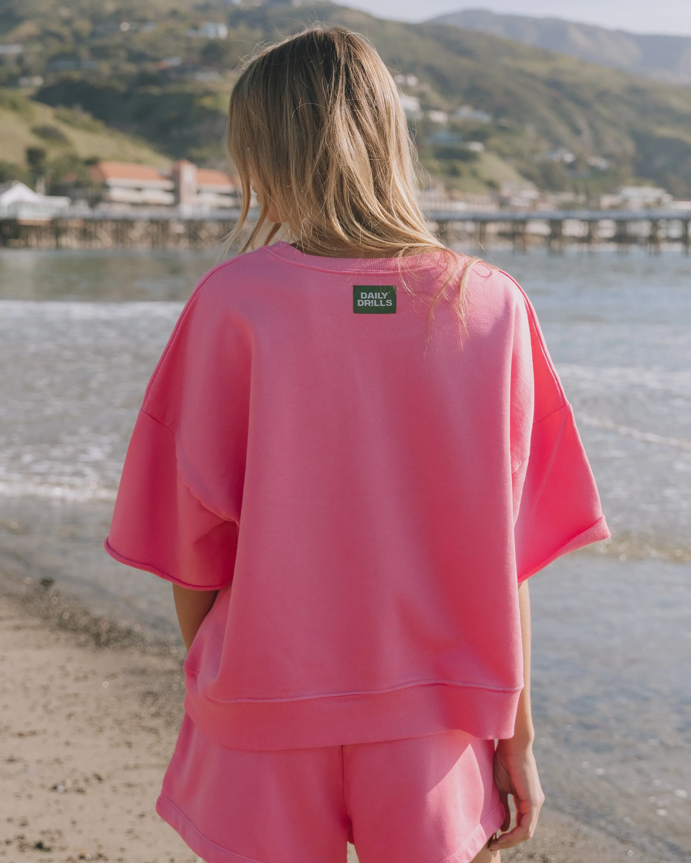 Cropped Sleeve Crew - Cheeks sold by Daily Drills product image thumbnail 2