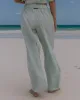 Seersucker Resort Pants - Light Green/White Stripe sold by Daily Drills