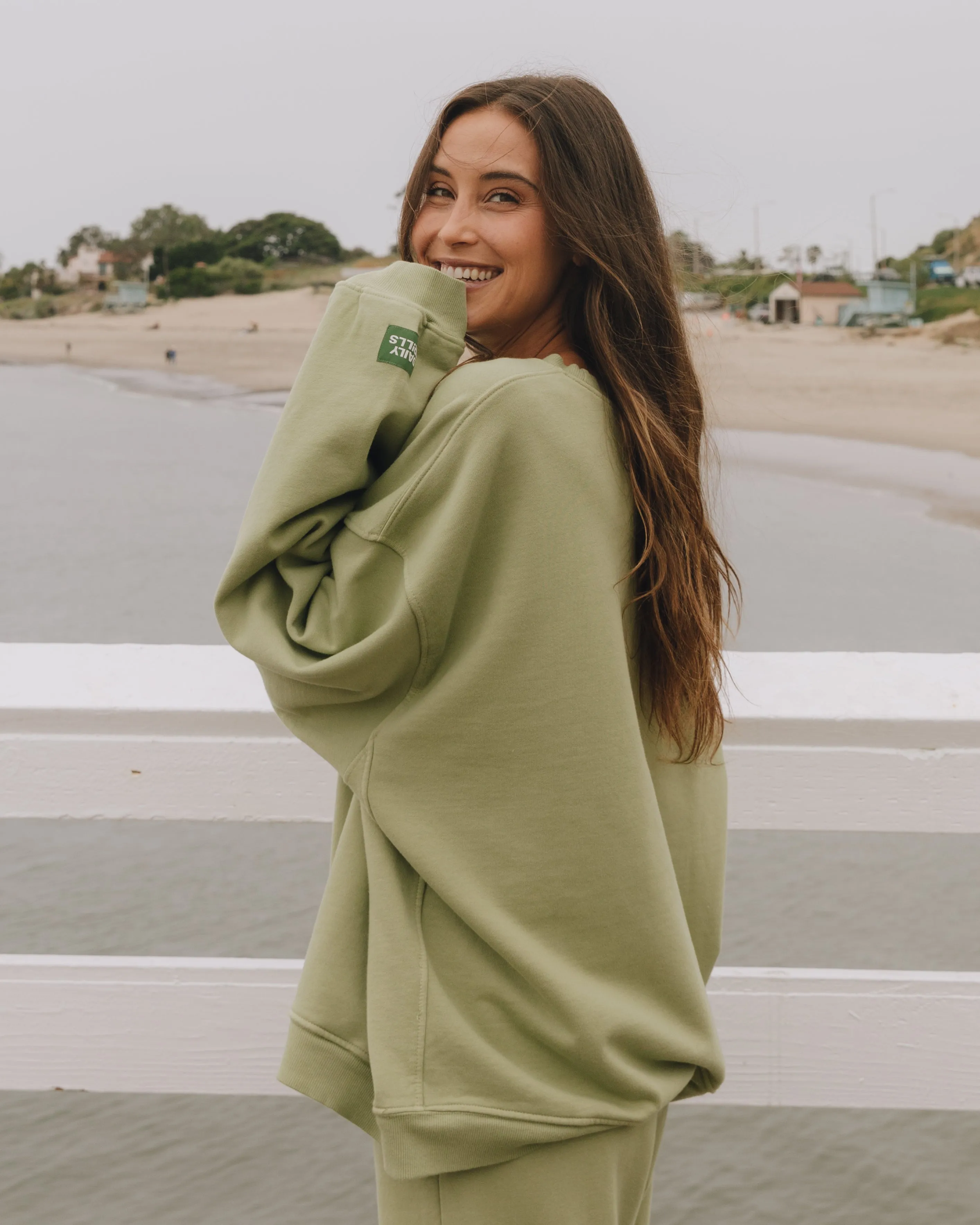 Unisex Oversized Crew - Matcha sold by Daily Drills product image thumbnail 2