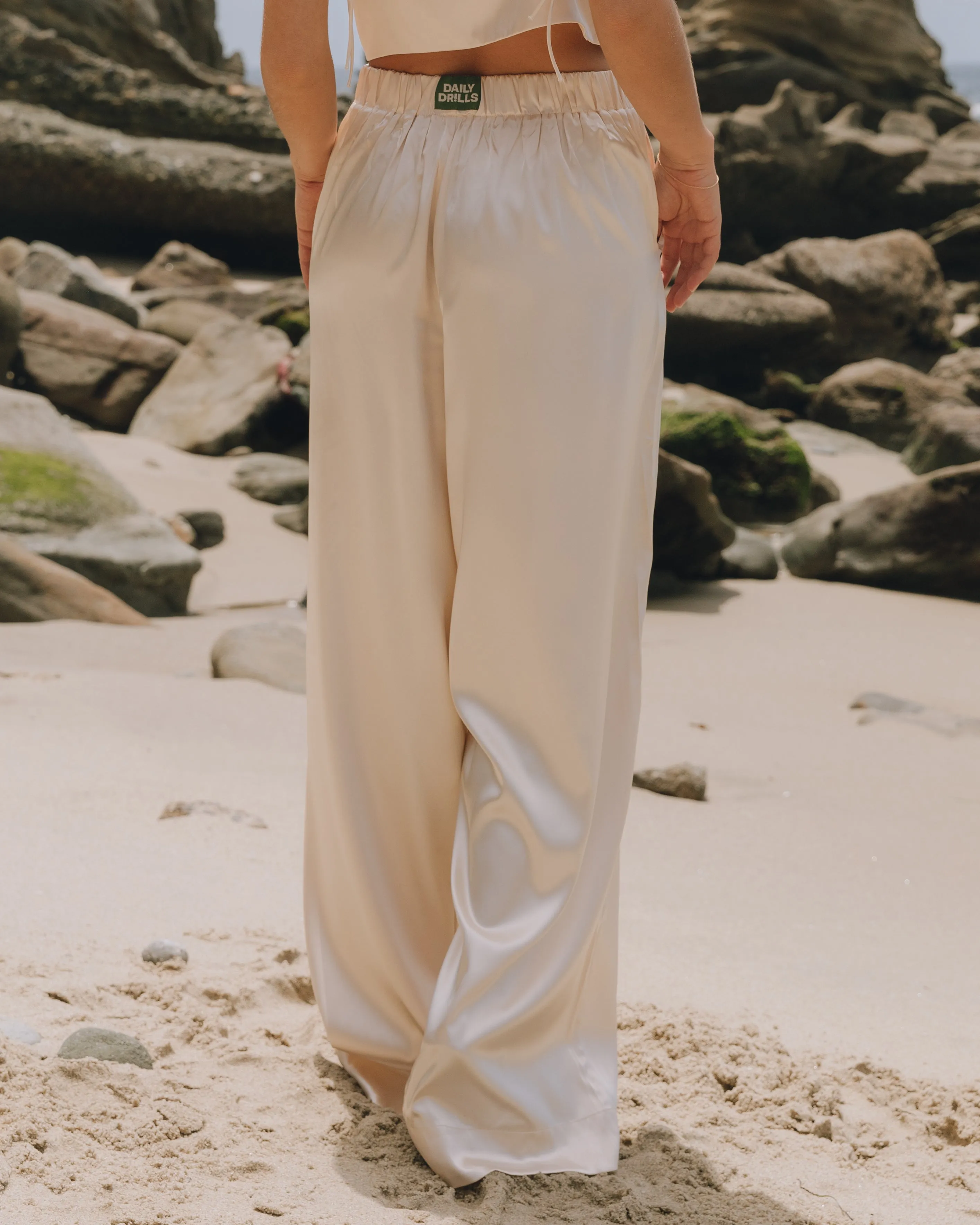Silky Resort Pants - Champagne sold by Daily Drills product image thumbnail 2