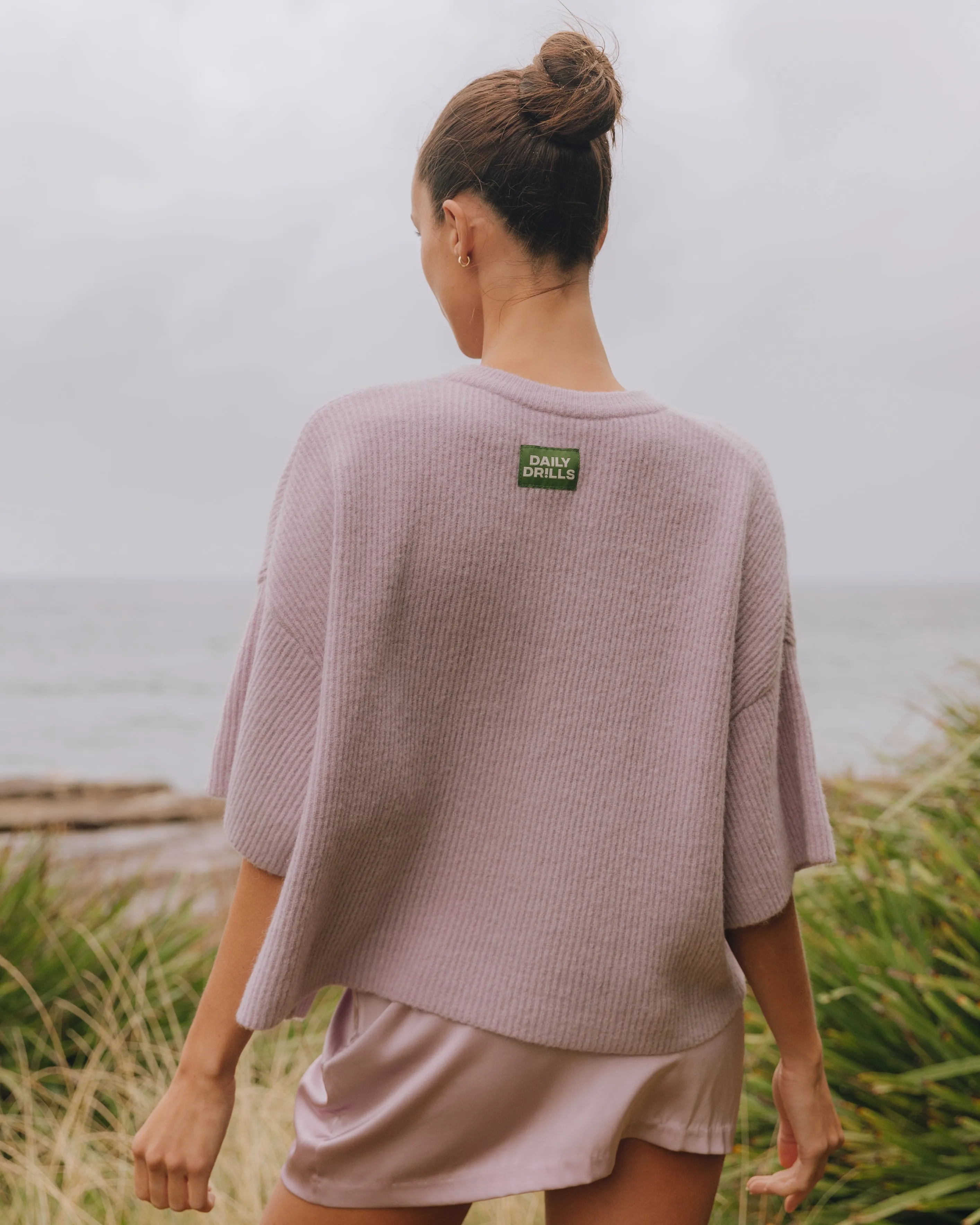 Single Button Sweater - Lavender sold by Daily Drills product image thumbnail 2