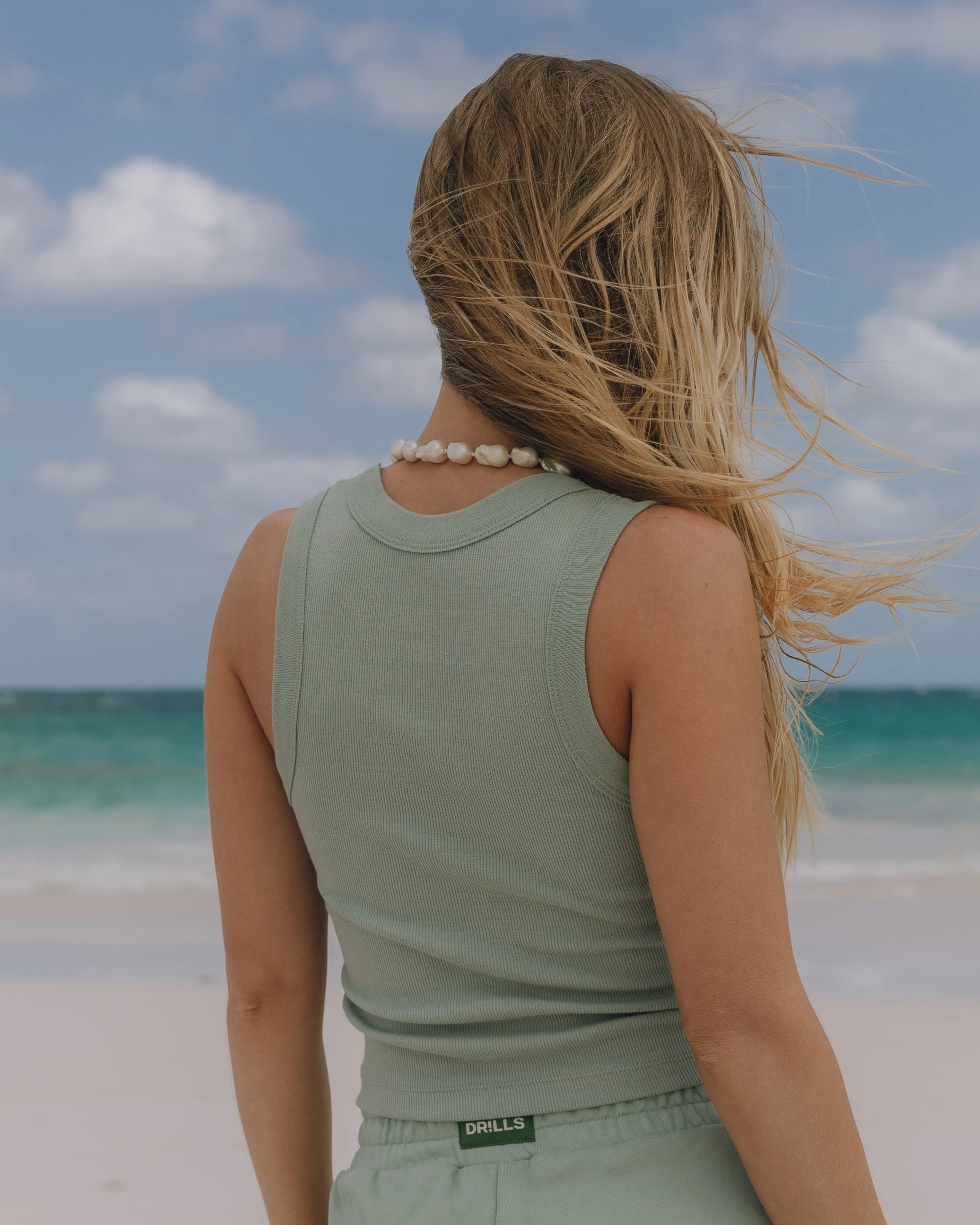 Logo Ribbed Tank - Harbor sold by Daily Drills product image thumbnail 2