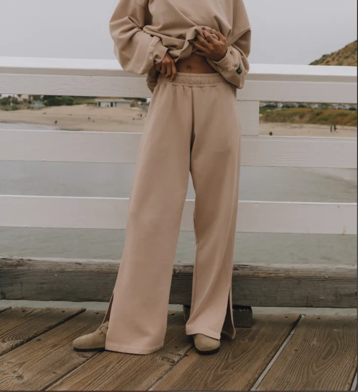 Wide Leg Sweatpants - Cafe sold by Daily Drills