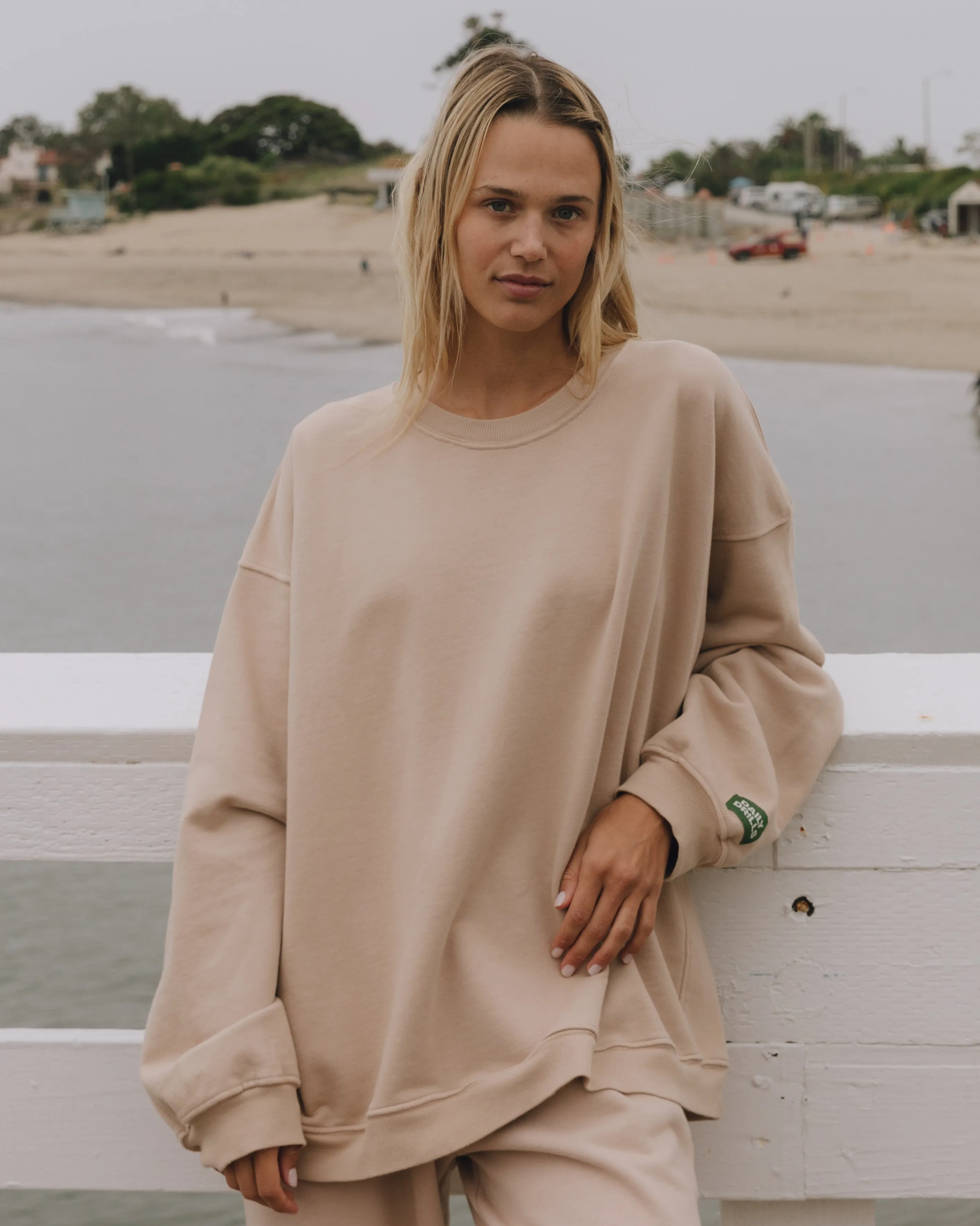 Unisex Oversized Crew - Cafe sold by Daily Drills