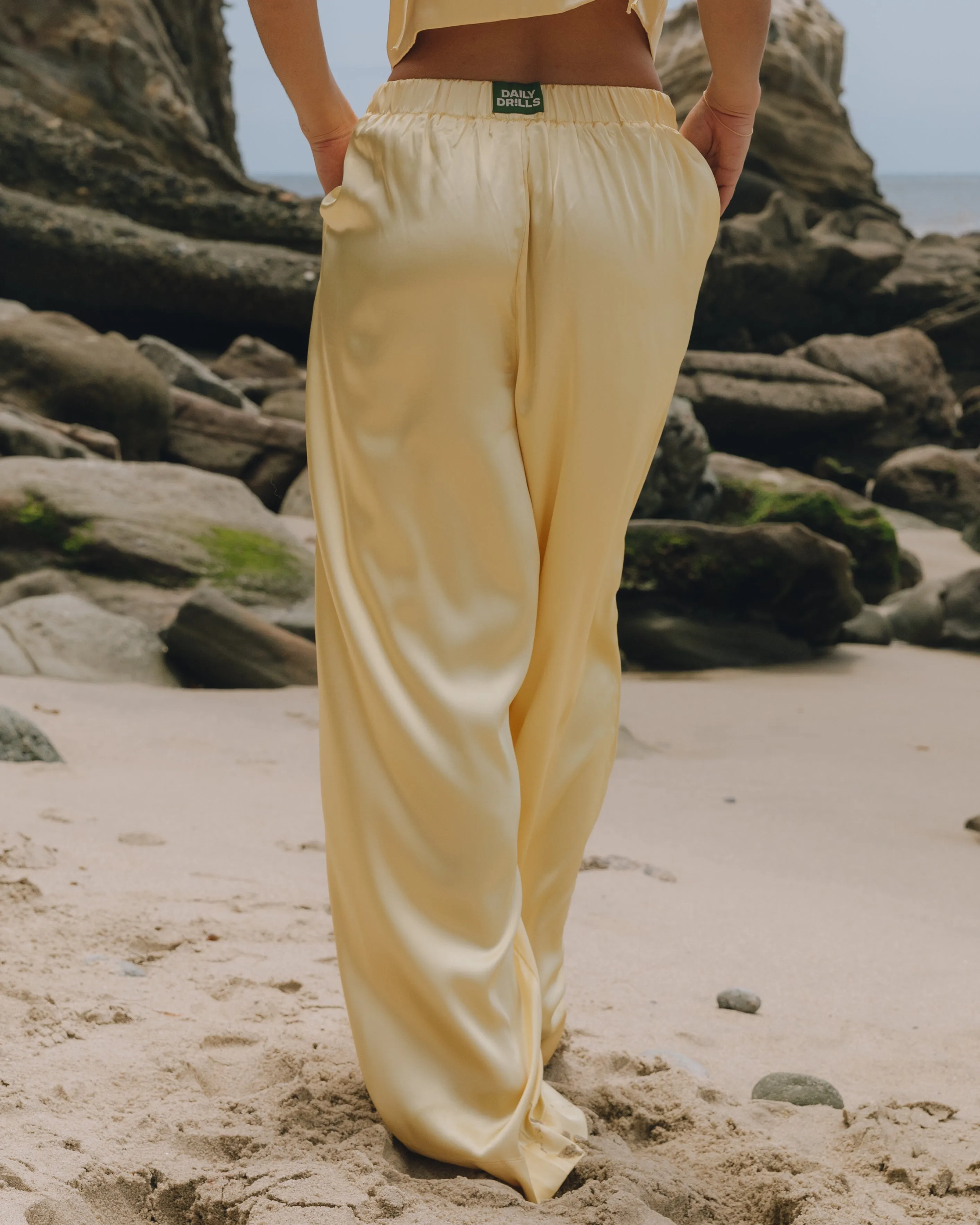 Silky Resort Pants - Butter sold by Daily Drills product image thumbnail 2