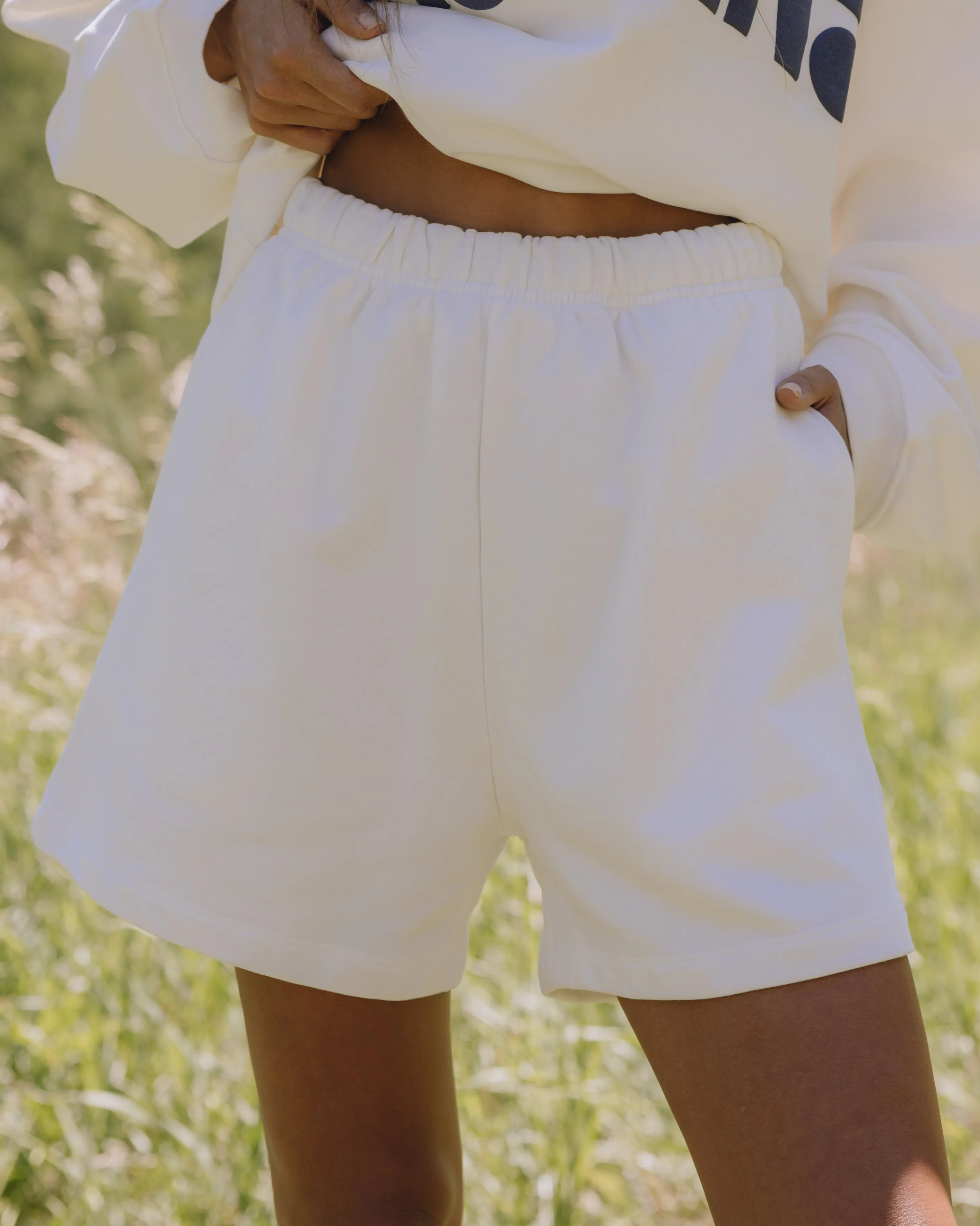 Sweat Shorts - White sold by Daily Drills