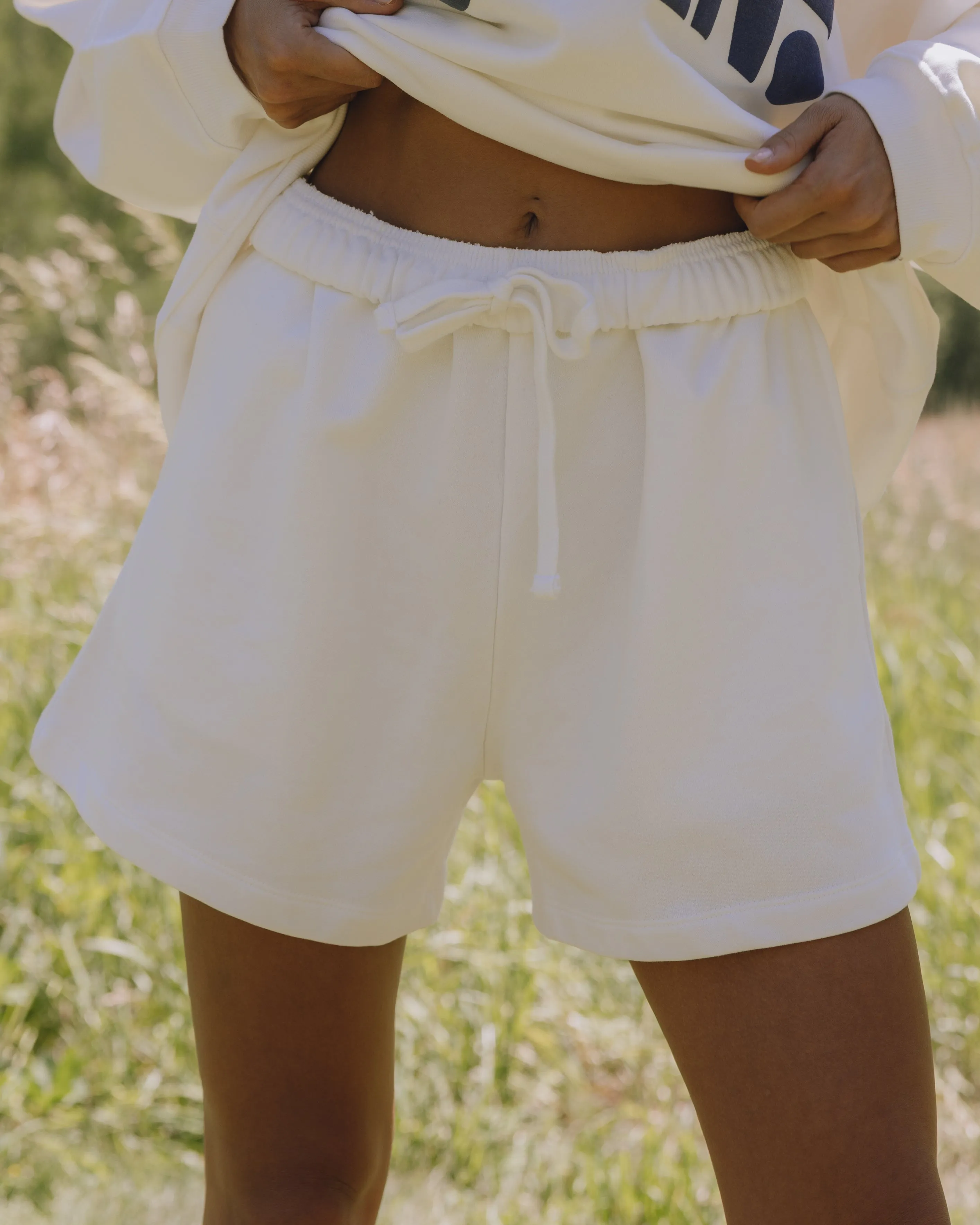 Sweat Shorts - White sold by Daily Drills product image thumbnail 3