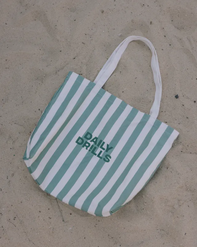 Daily Drills Stripe Tote sold by Daily Drills