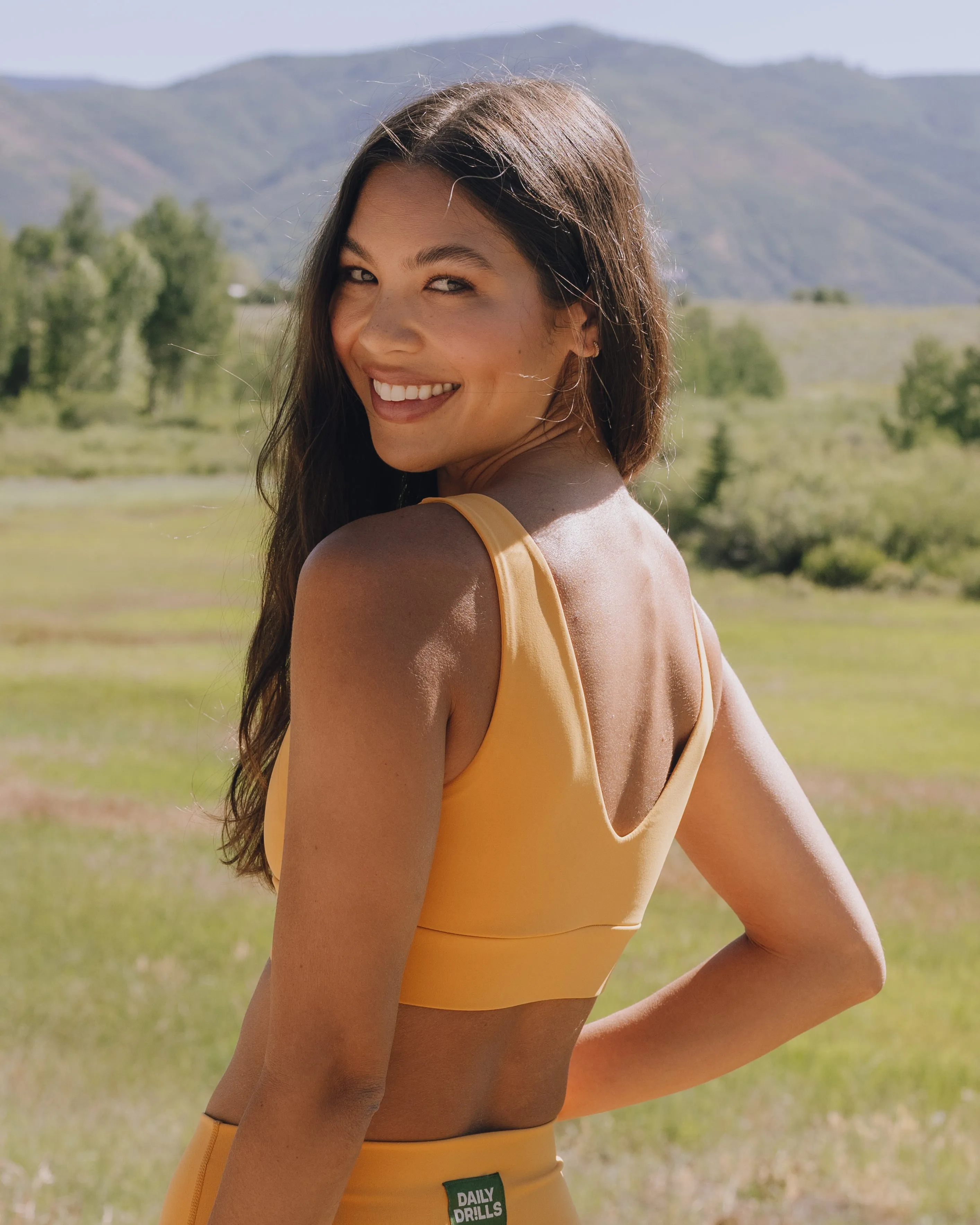 Go! V-Neck Bra - Honeygold sold by Daily Drills product image thumbnail 2