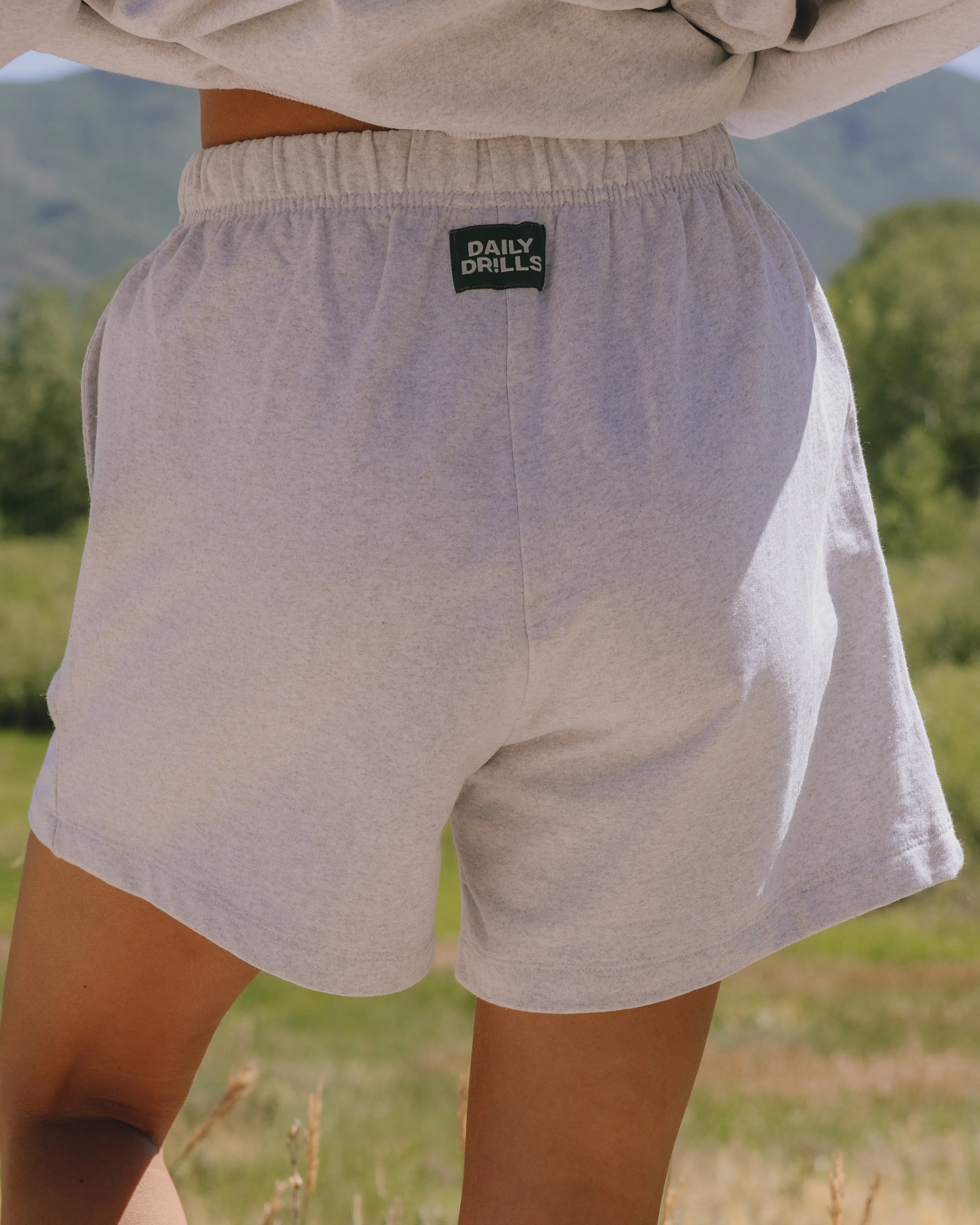 Fleece Sweat Shorts - Heather Grey sold by Daily Drills product image thumbnail 2