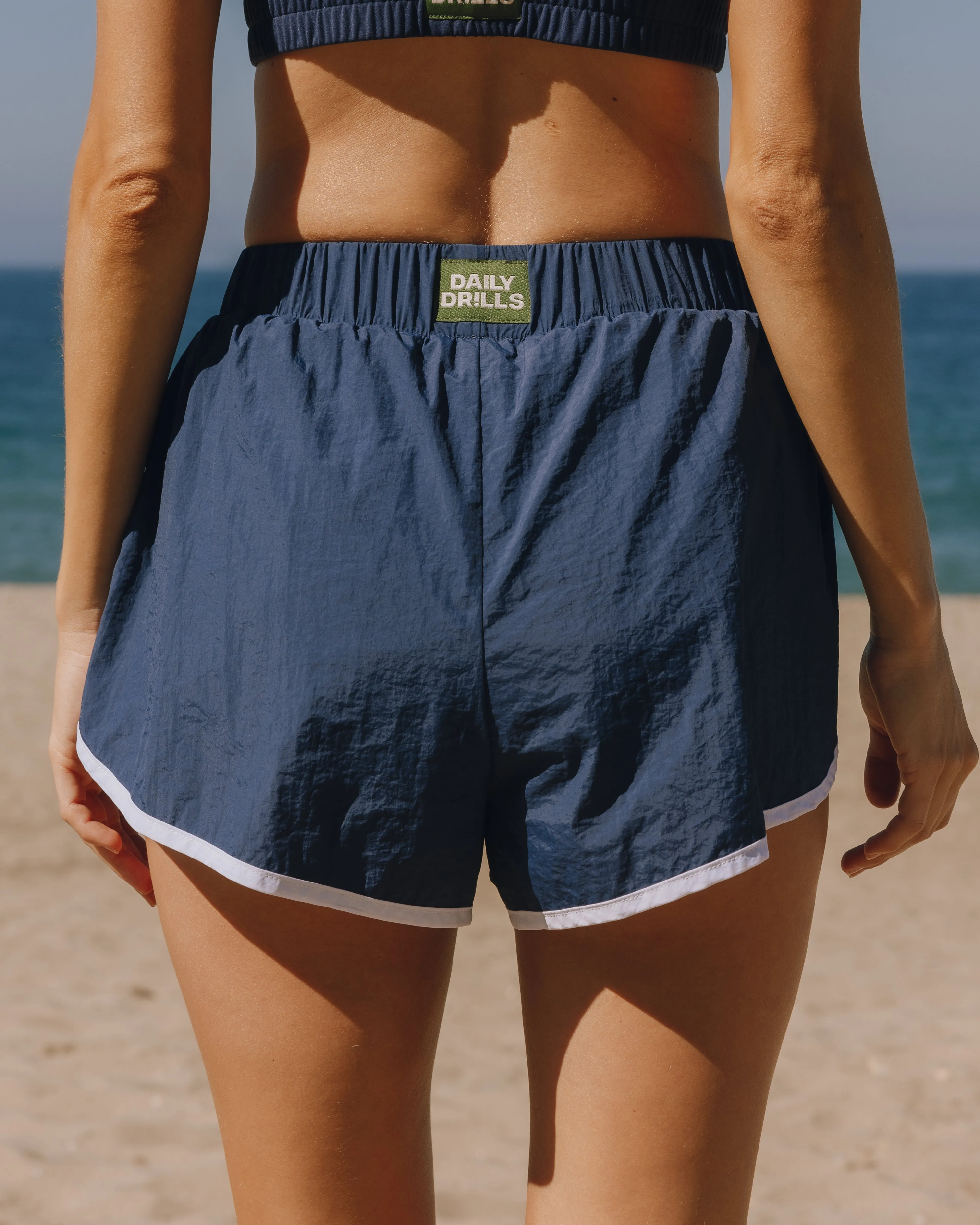 Running Bounce Shorts - Denim sold by Daily Drills product image thumbnail 3