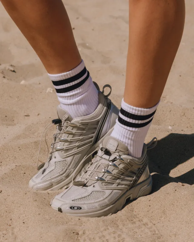 Varsity Socks - White & Black made by Daily Drills