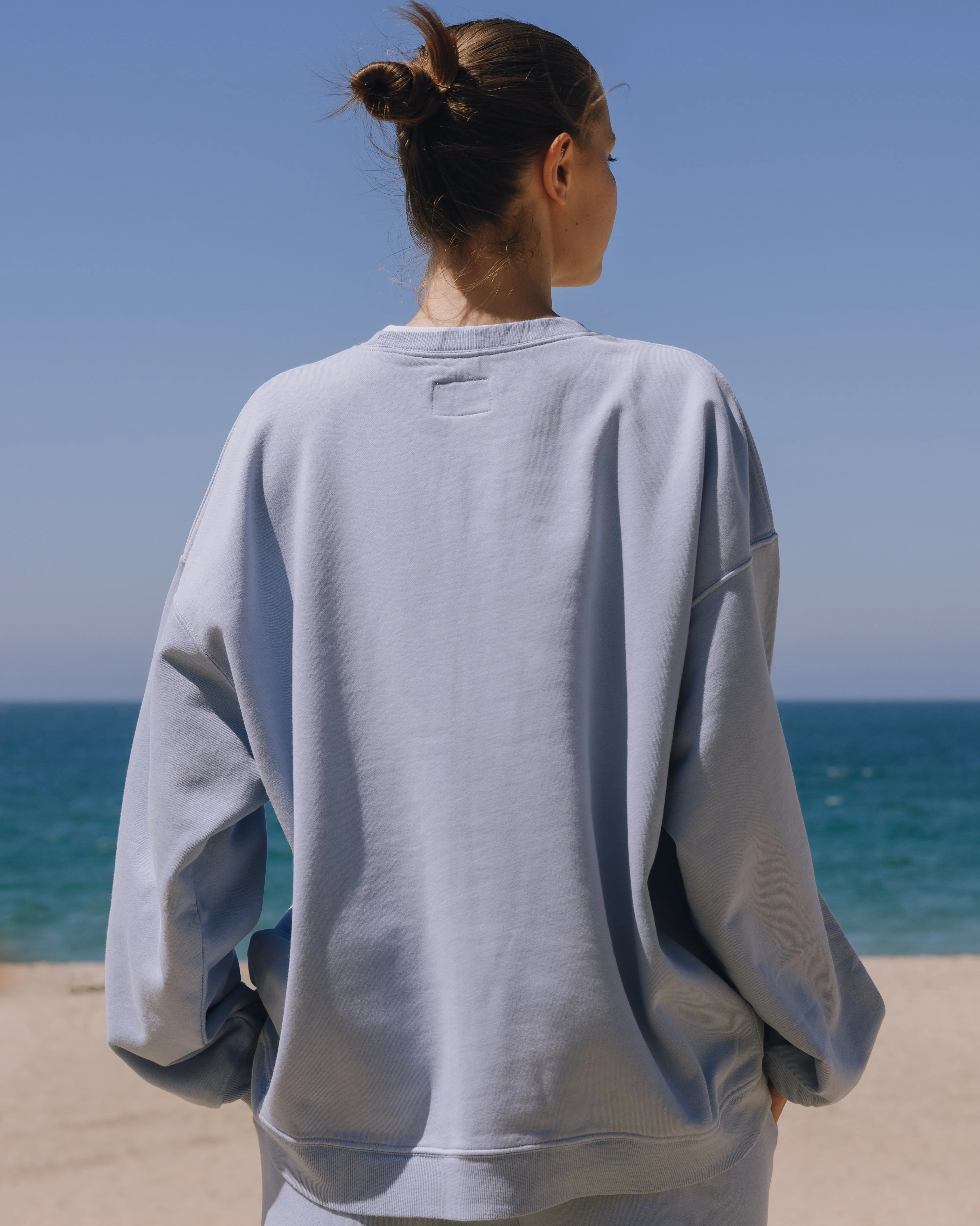 Layered Oversized Crew - Mist sold by Daily Drills product image thumbnail 2