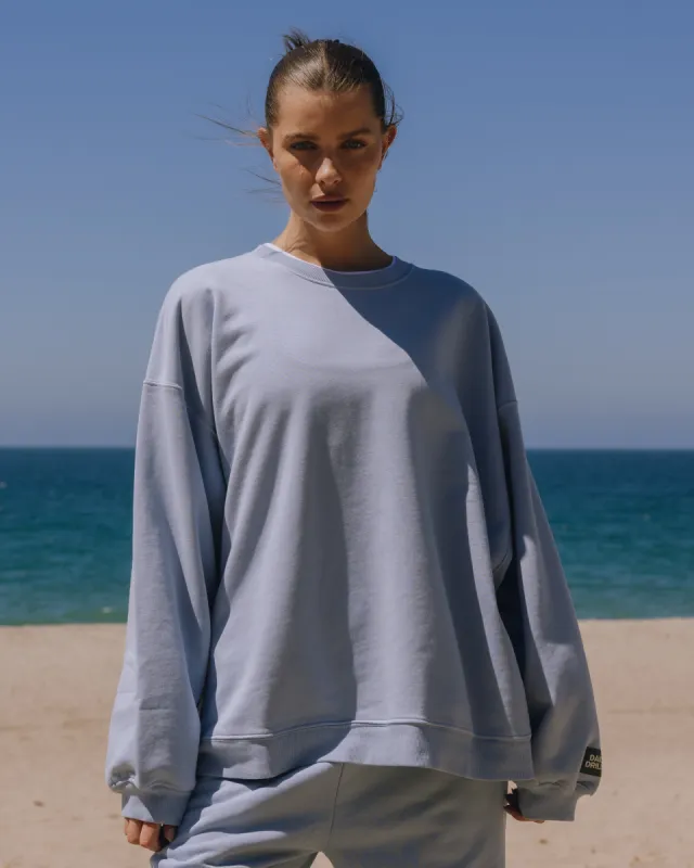 Layered Oversized Crew - Mist sold by Daily Drills