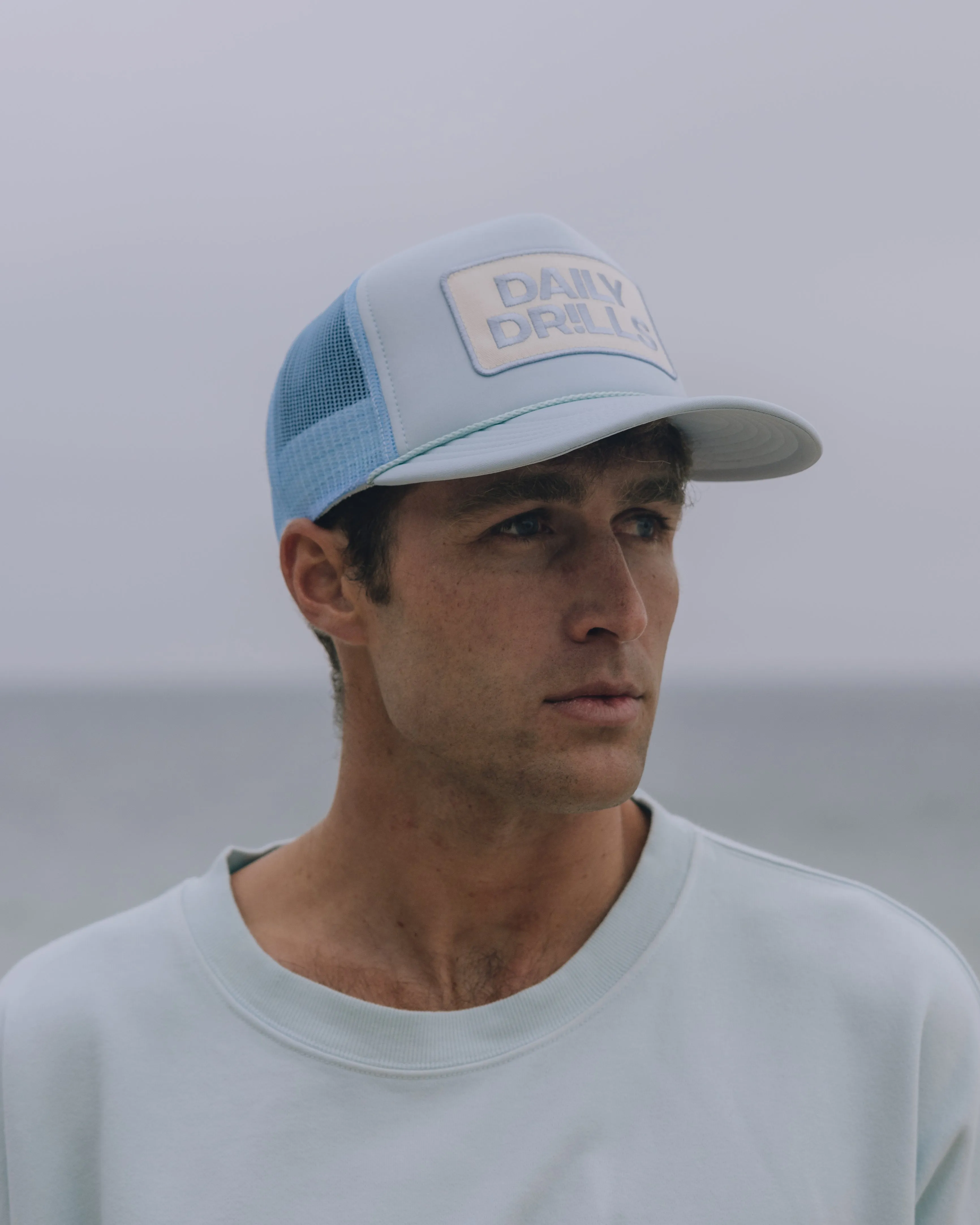 Patch Trucker Hat - Mist sold by Daily Drills product image thumbnail 3