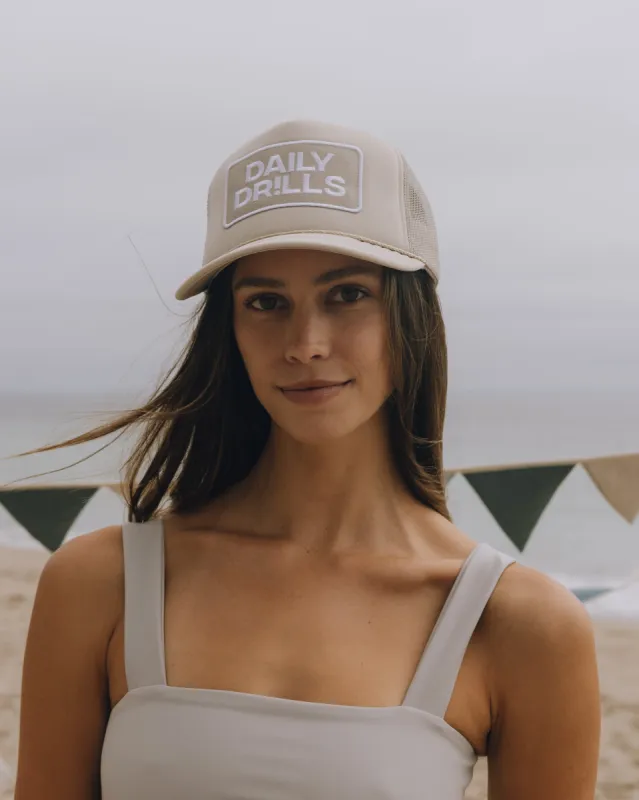 Patch Trucker Hat - Clay sold by Daily Drills