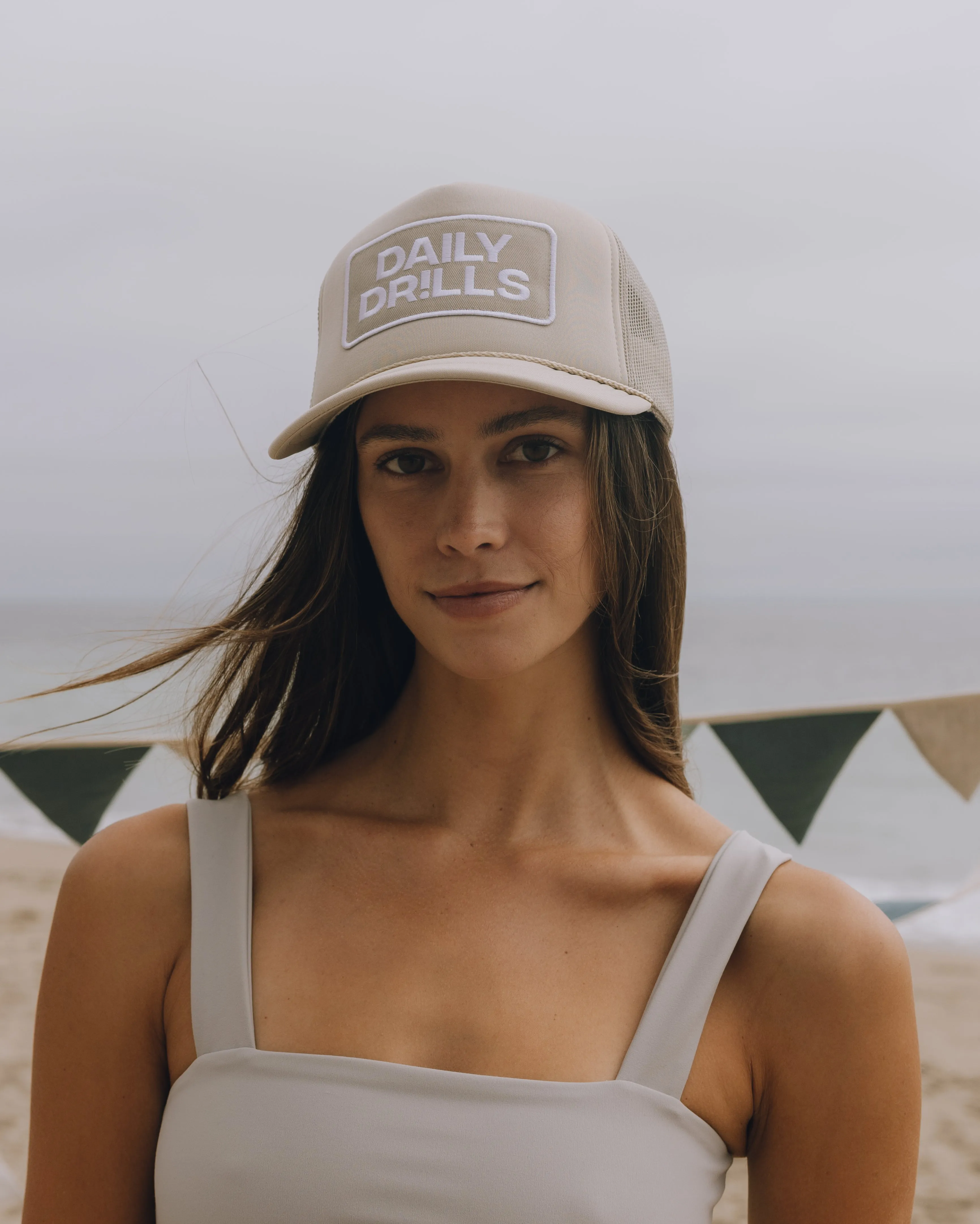 Patch Trucker Hat - Clay sold by Daily Drills
