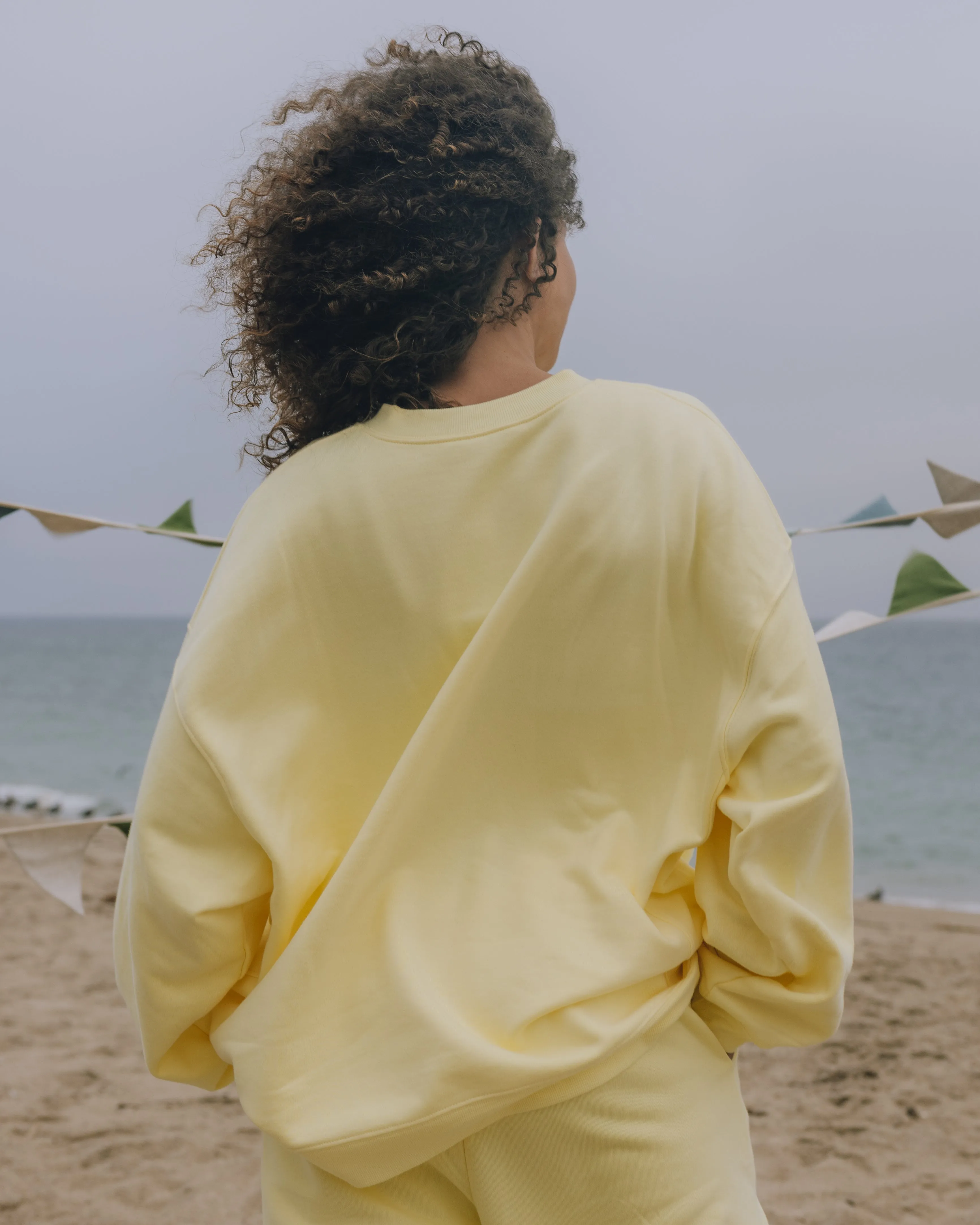 Oversized Fleece Henley - Lemonade sold by Daily Drills product image thumbnail 2