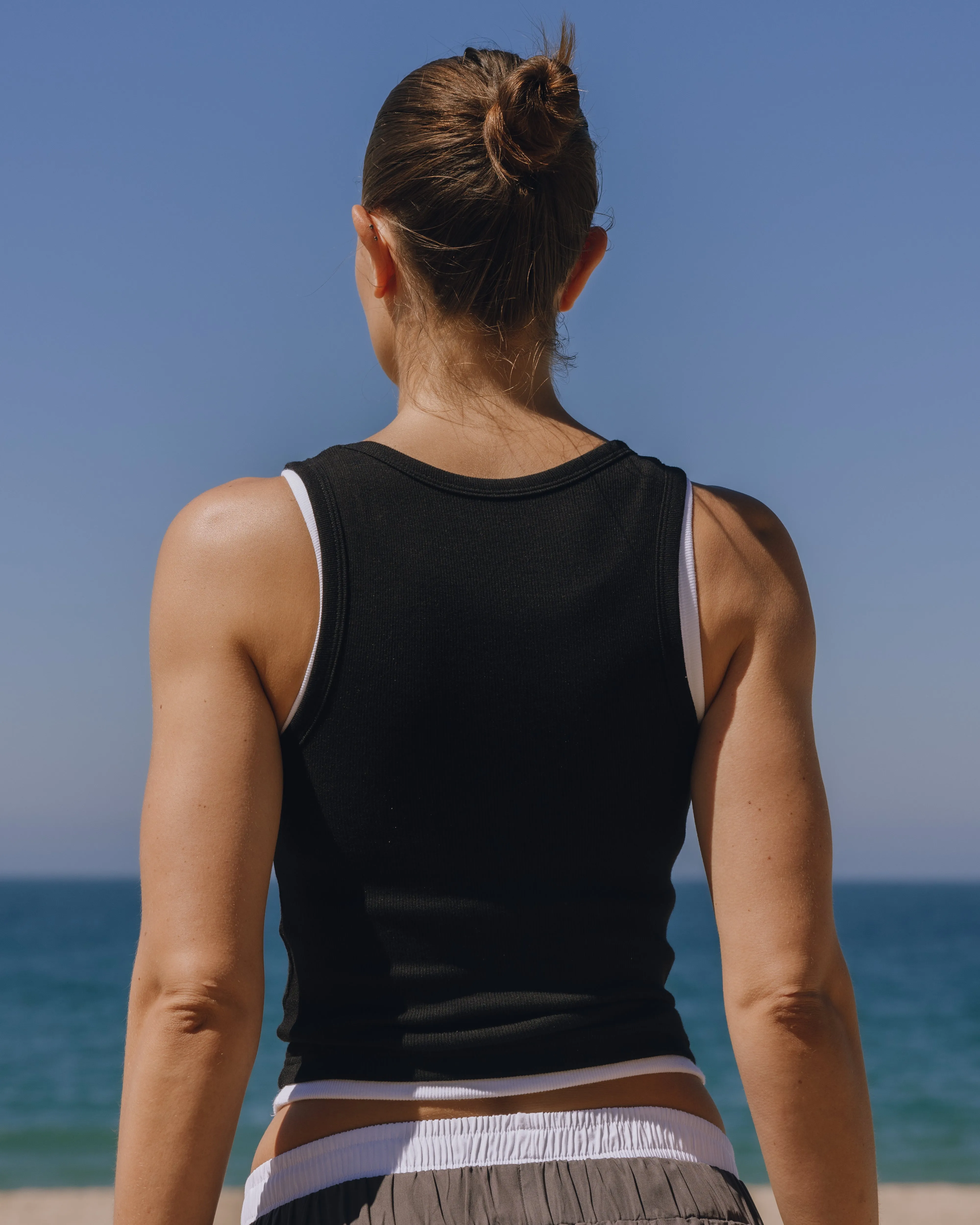 Layered Logo Tank - Black sold by Daily Drills product image thumbnail 2