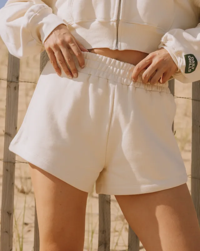 Fleece Super Shorts - Sand sold by Daily Drills