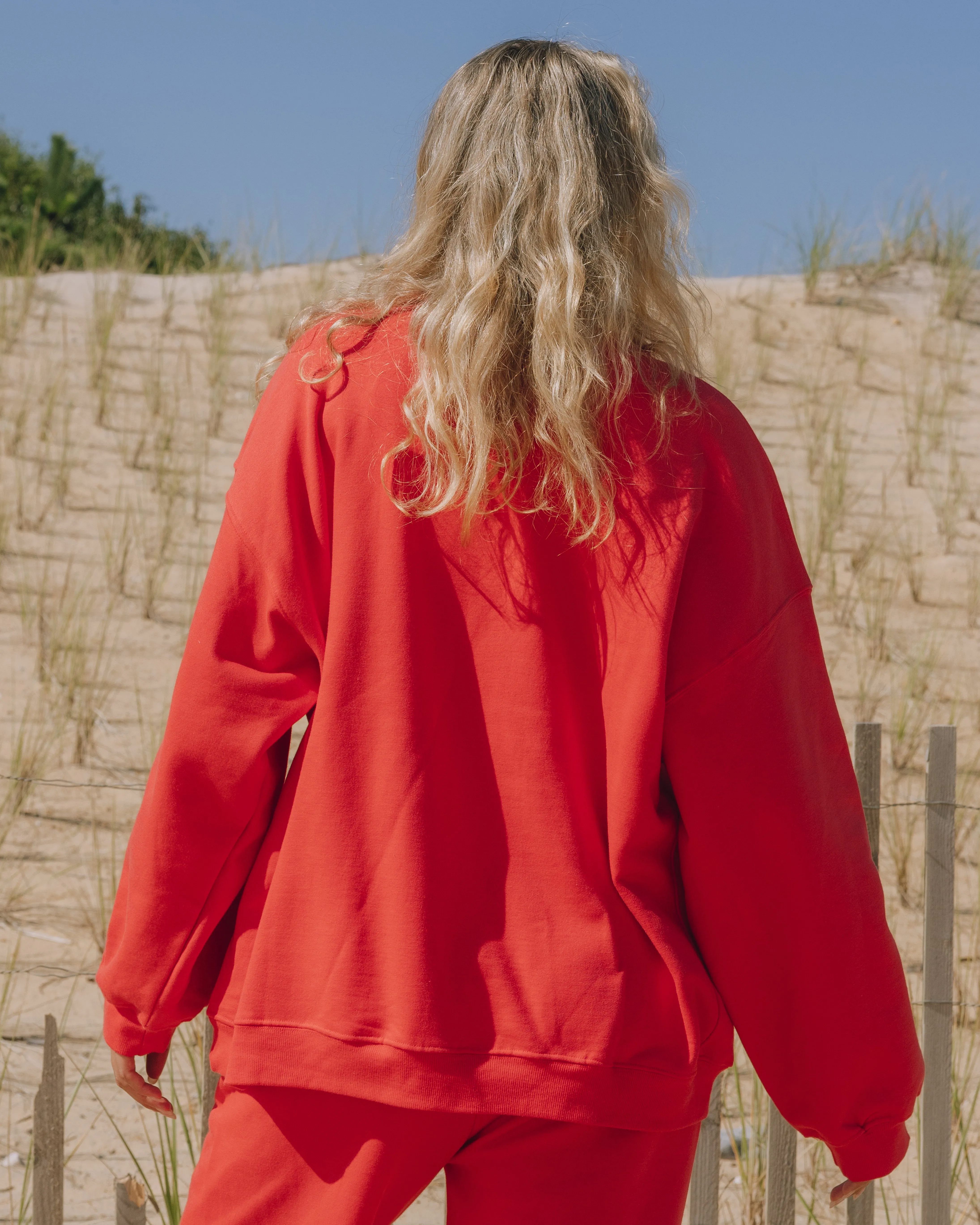 Oversized Fleece Crew - Heart sold by Daily Drills product image thumbnail 2